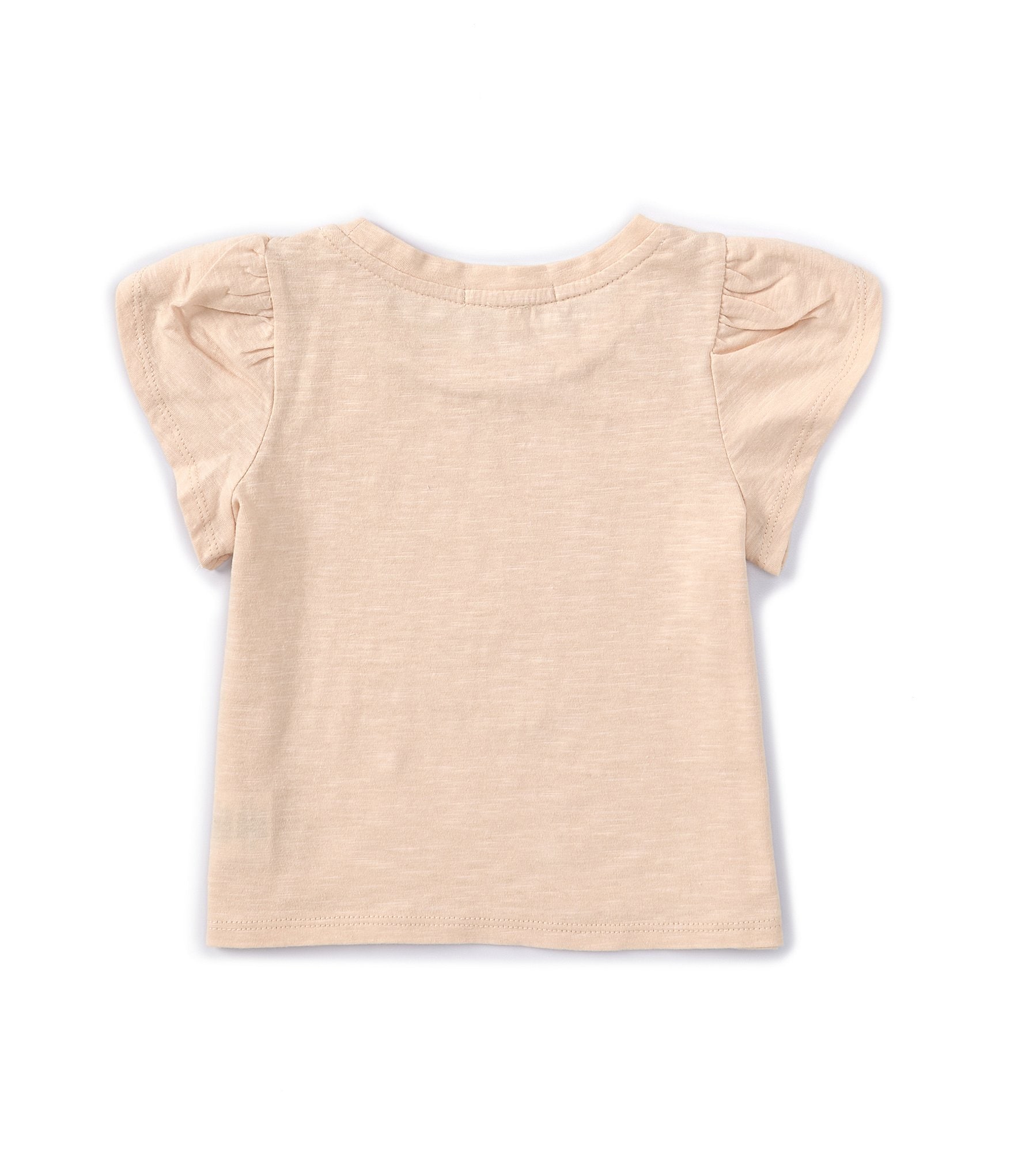 Copper Key Little Girls 2T-6X Petal Sleeve Slub Knit Top