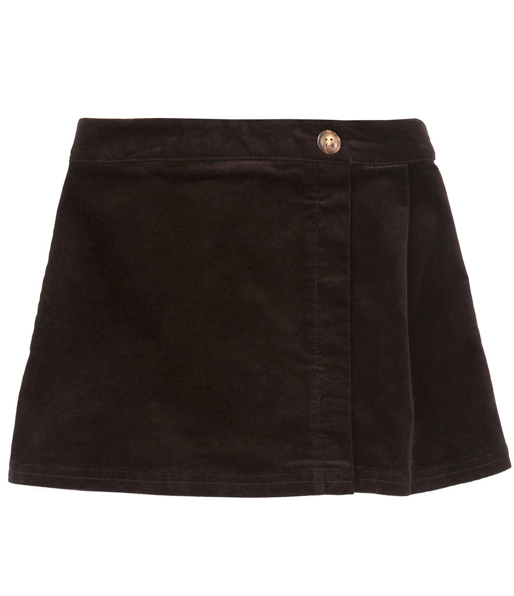Copper Key Little Girls 2T-6X Velvet Side Button Skirt | Dillard's