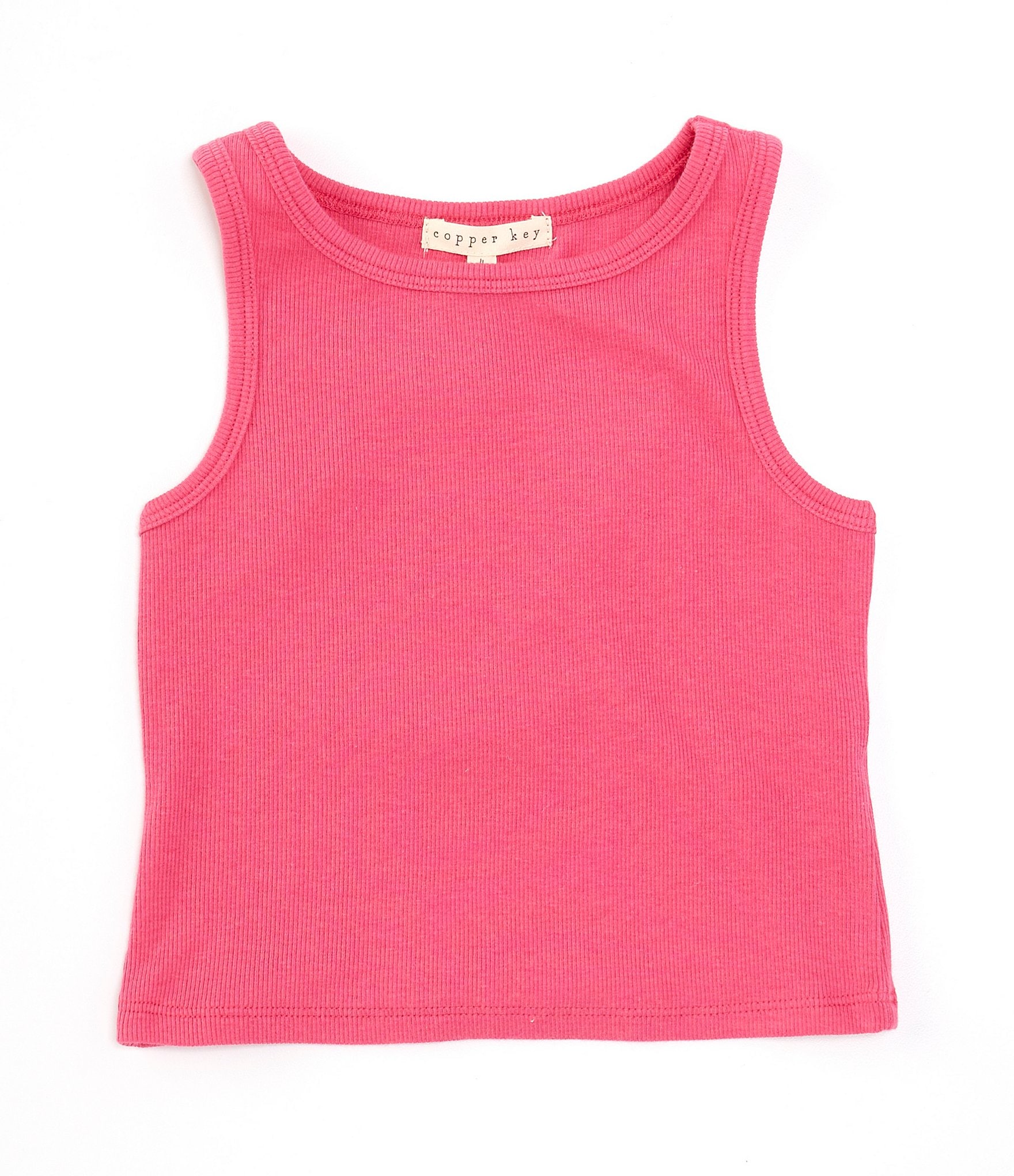 Copper Key Little Girls 2T-6X Ribbed Knit Tank