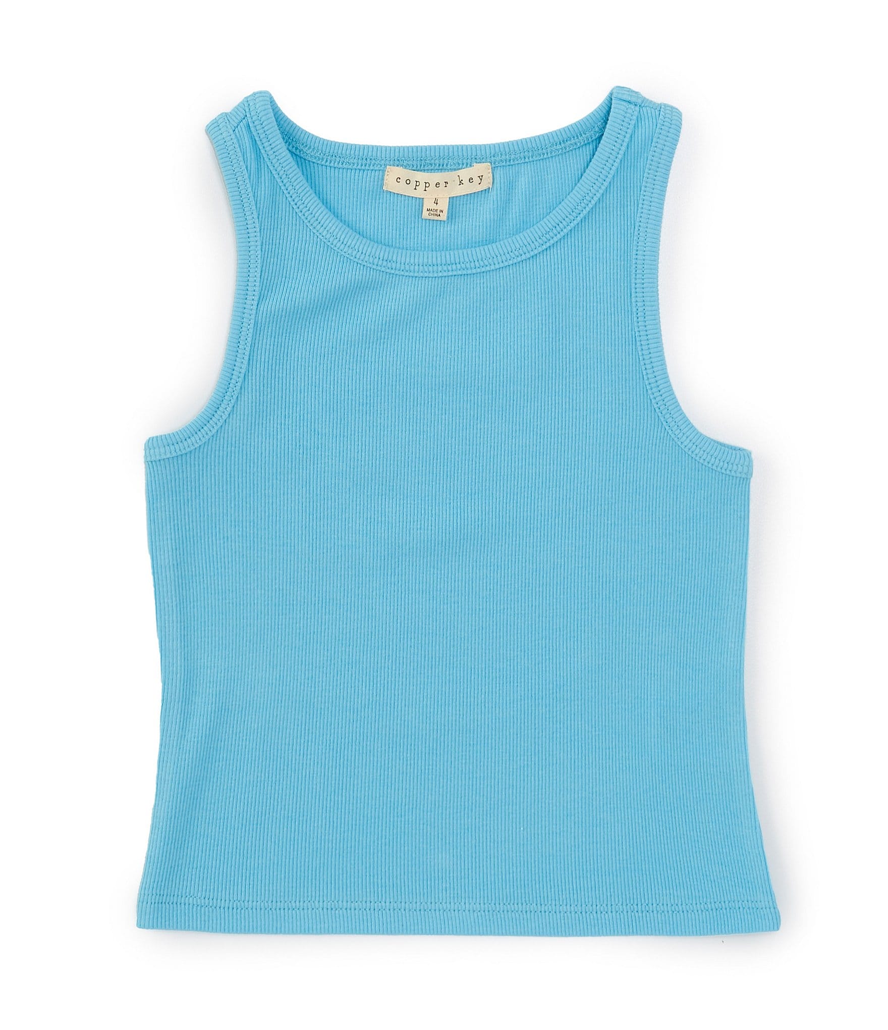 Copper Key Little Girls 2T-6X Ribbed Knit Tank