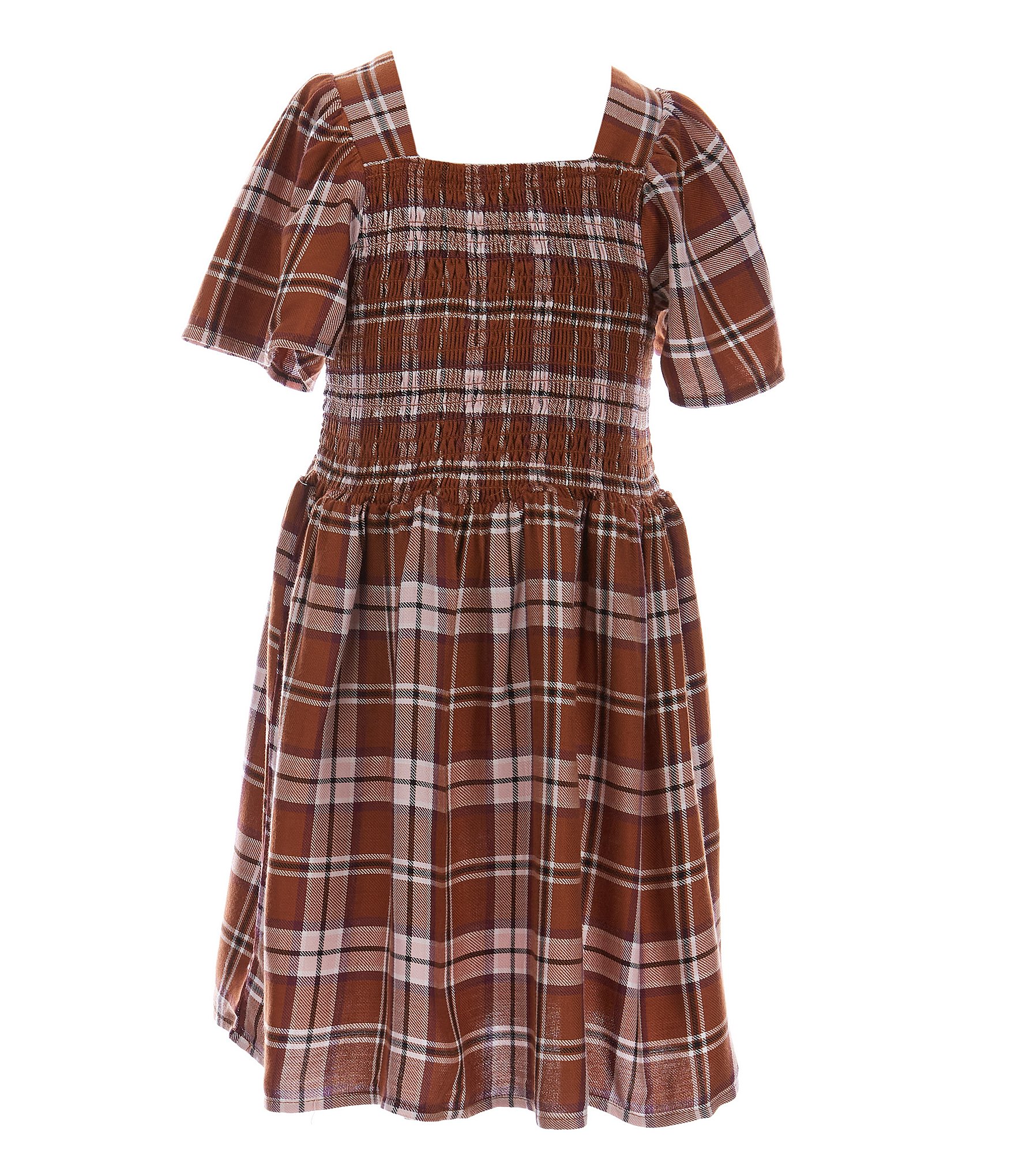 Copper Key Little Girls 2T-6X Smocked Plaid Dress | Dillard's