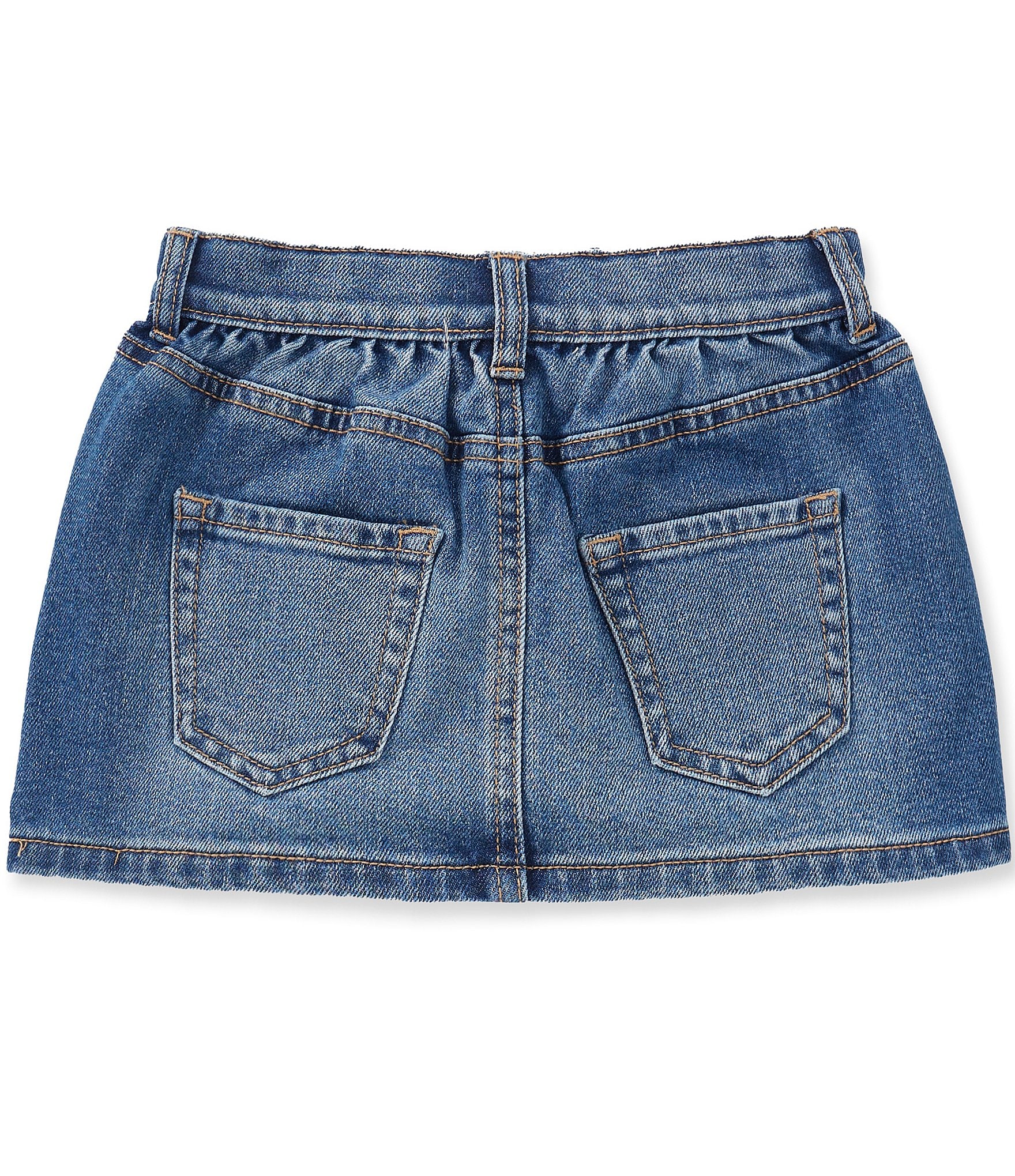 Copper Key Little Girls Flip Out Denim Skirt