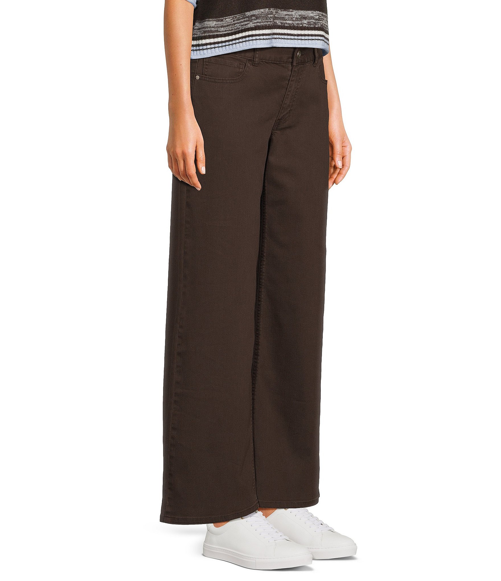 Copper Key Low Rise Wide Leg Pants