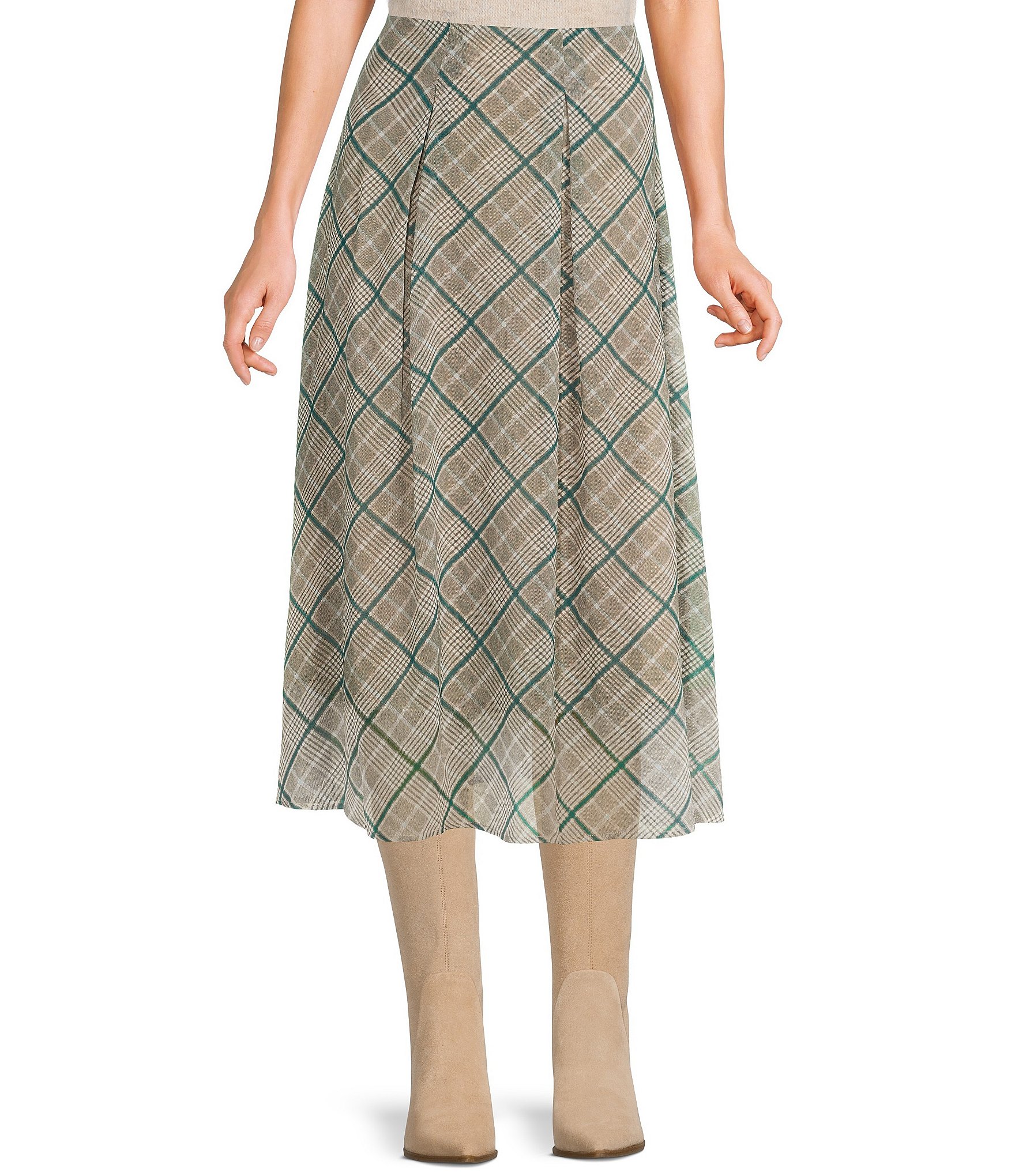 Wrap Skirt Womens Plaid Skirt Dillards Copper Key: Skirts For