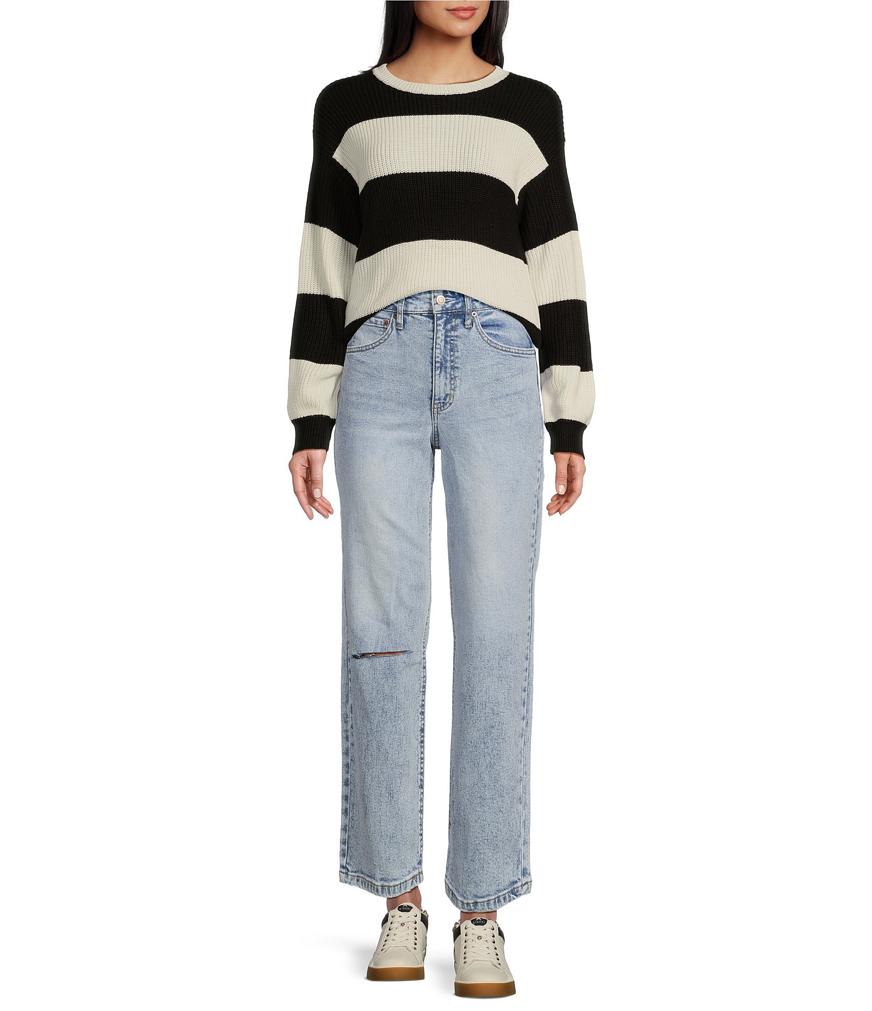 Copper Key Shaker Stripe Sweater