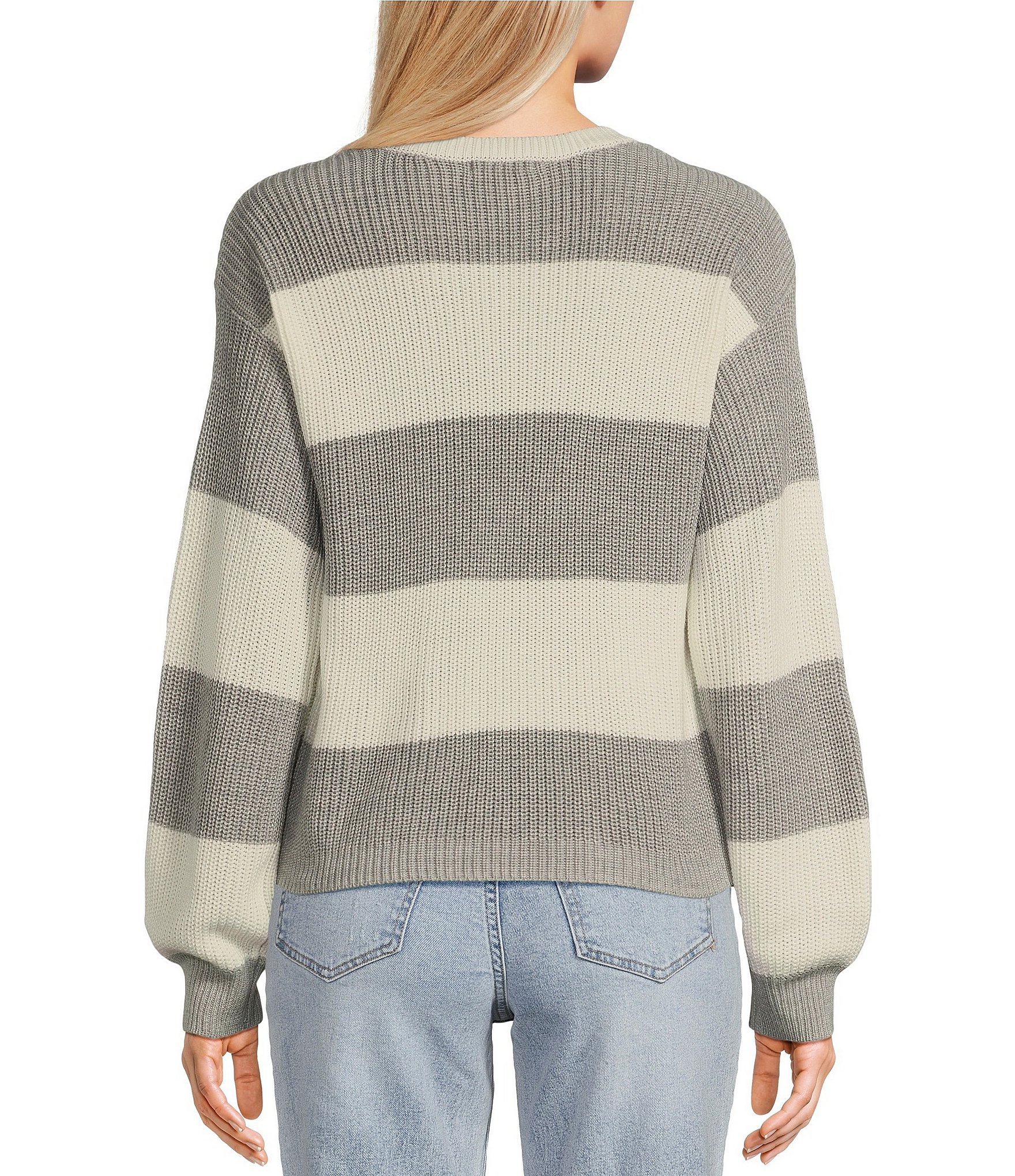 Copper Key Shaker Stripe Sweater