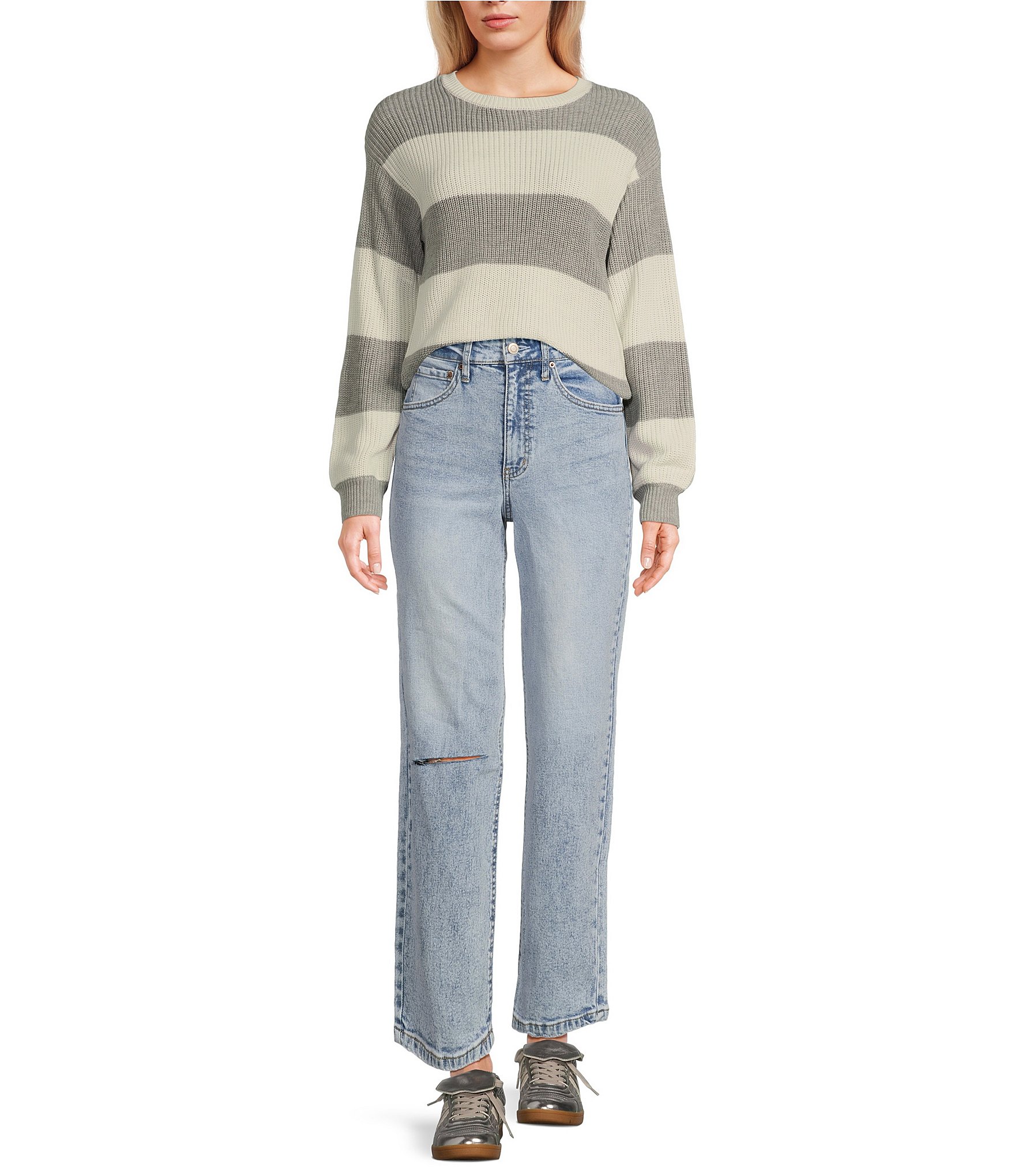 Copper Key Shaker Stripe Sweater