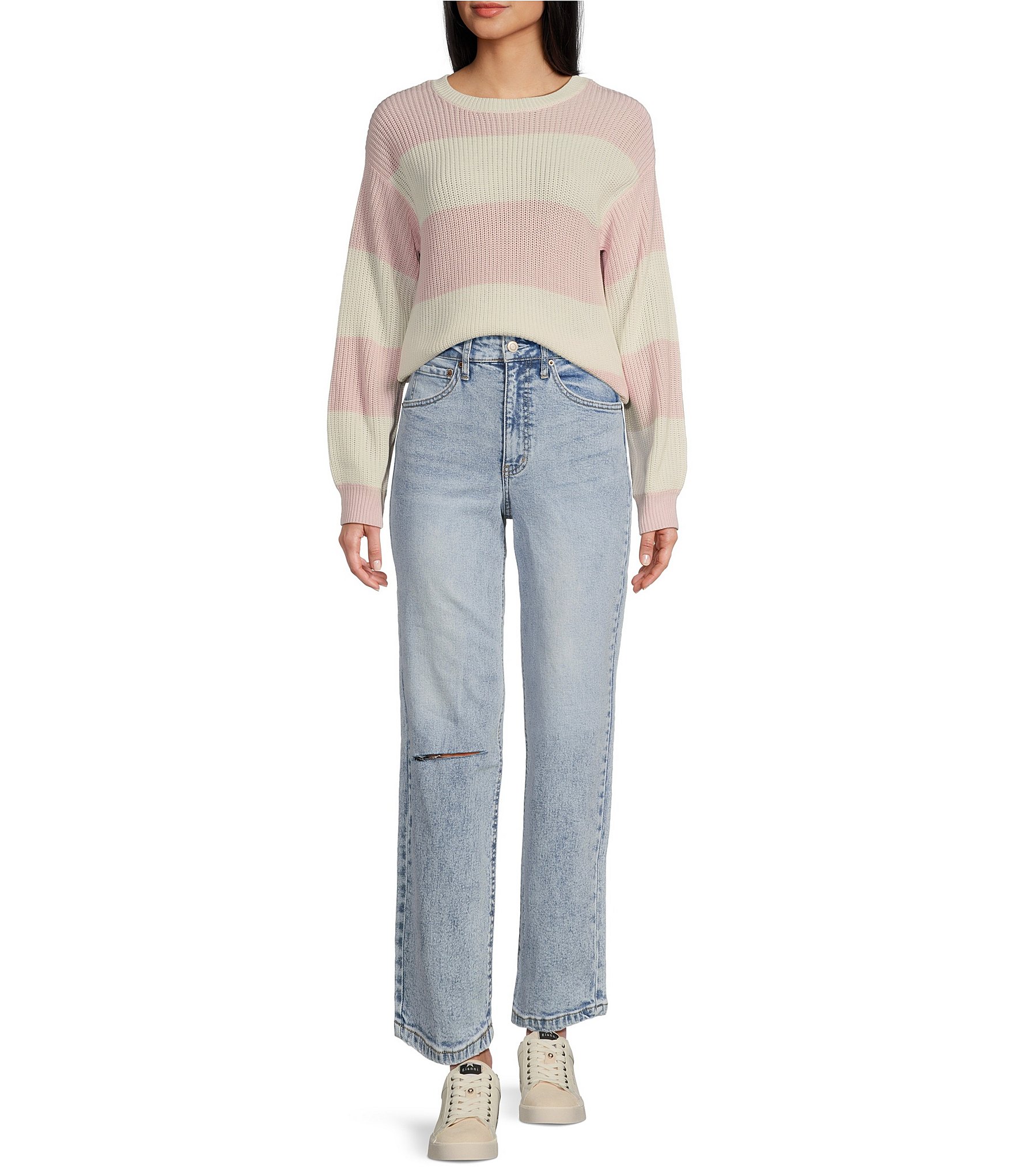 Copper Key Shaker Stripe Sweater