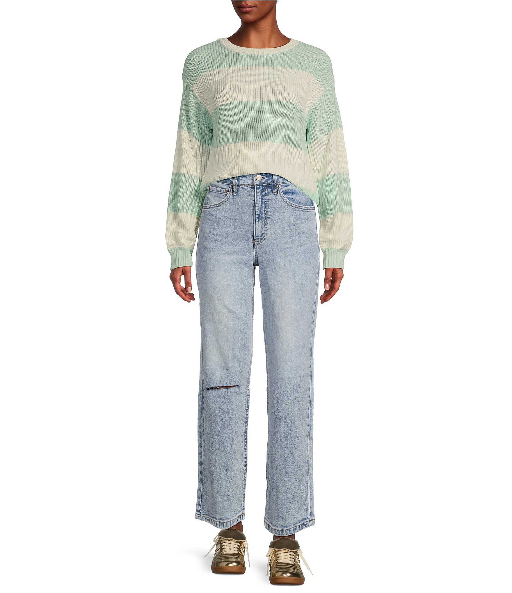 Copper Key Shaker Stripe Sweater