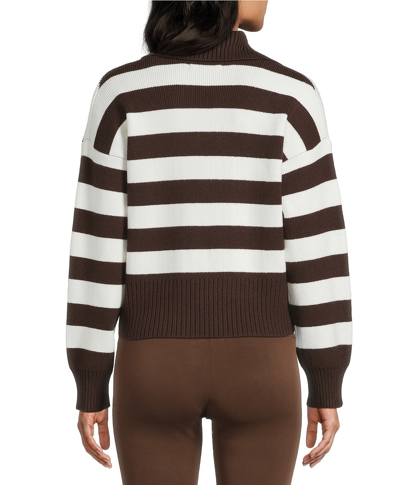 Copper Key Stripe Collared Sweater