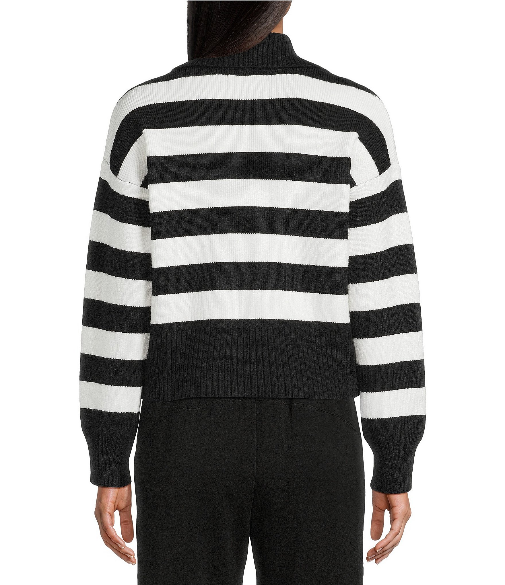 Copper Key Stripe Collared Sweater