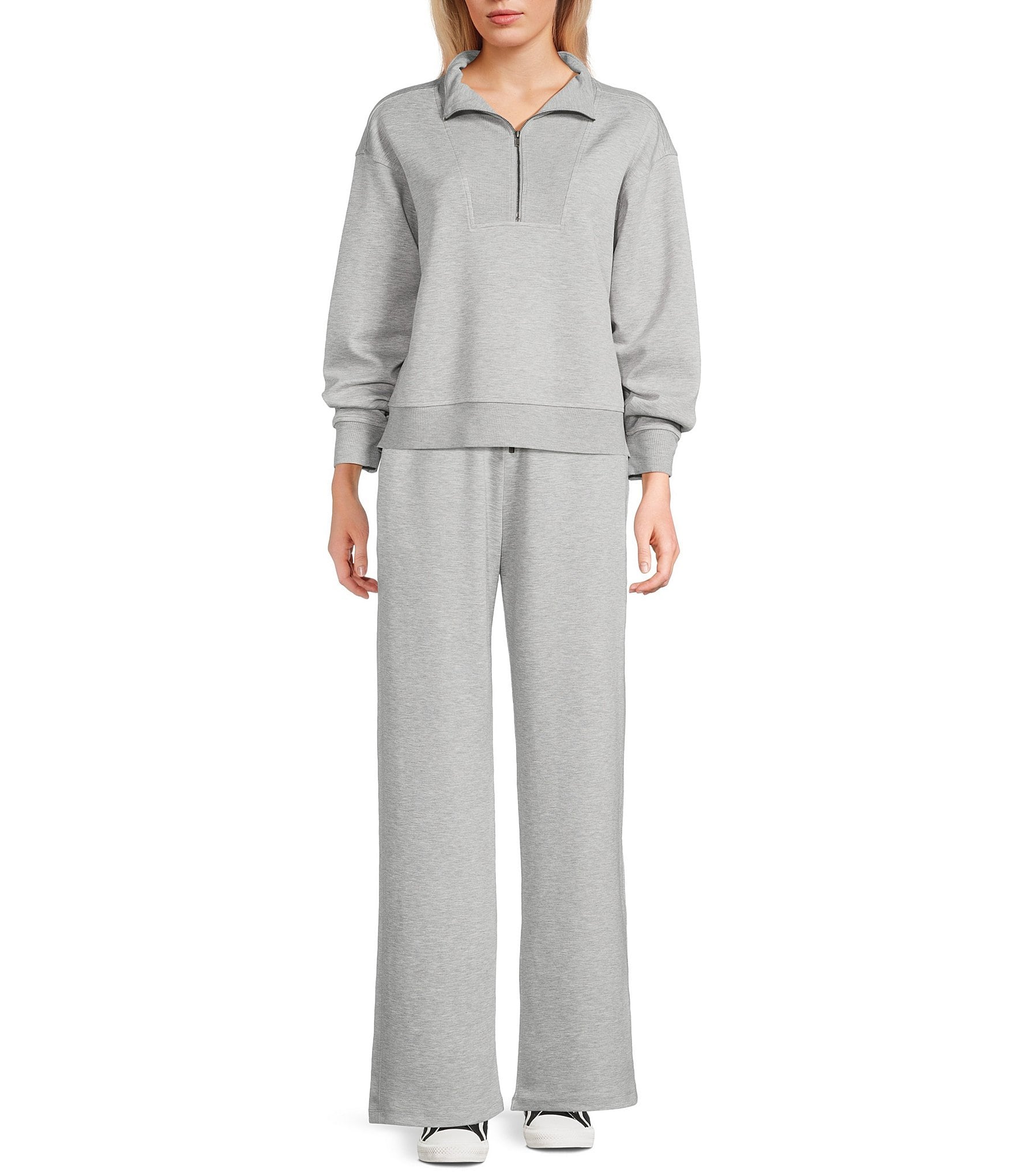 Copper Key Knit Quarter Zip Coordinating Pullover