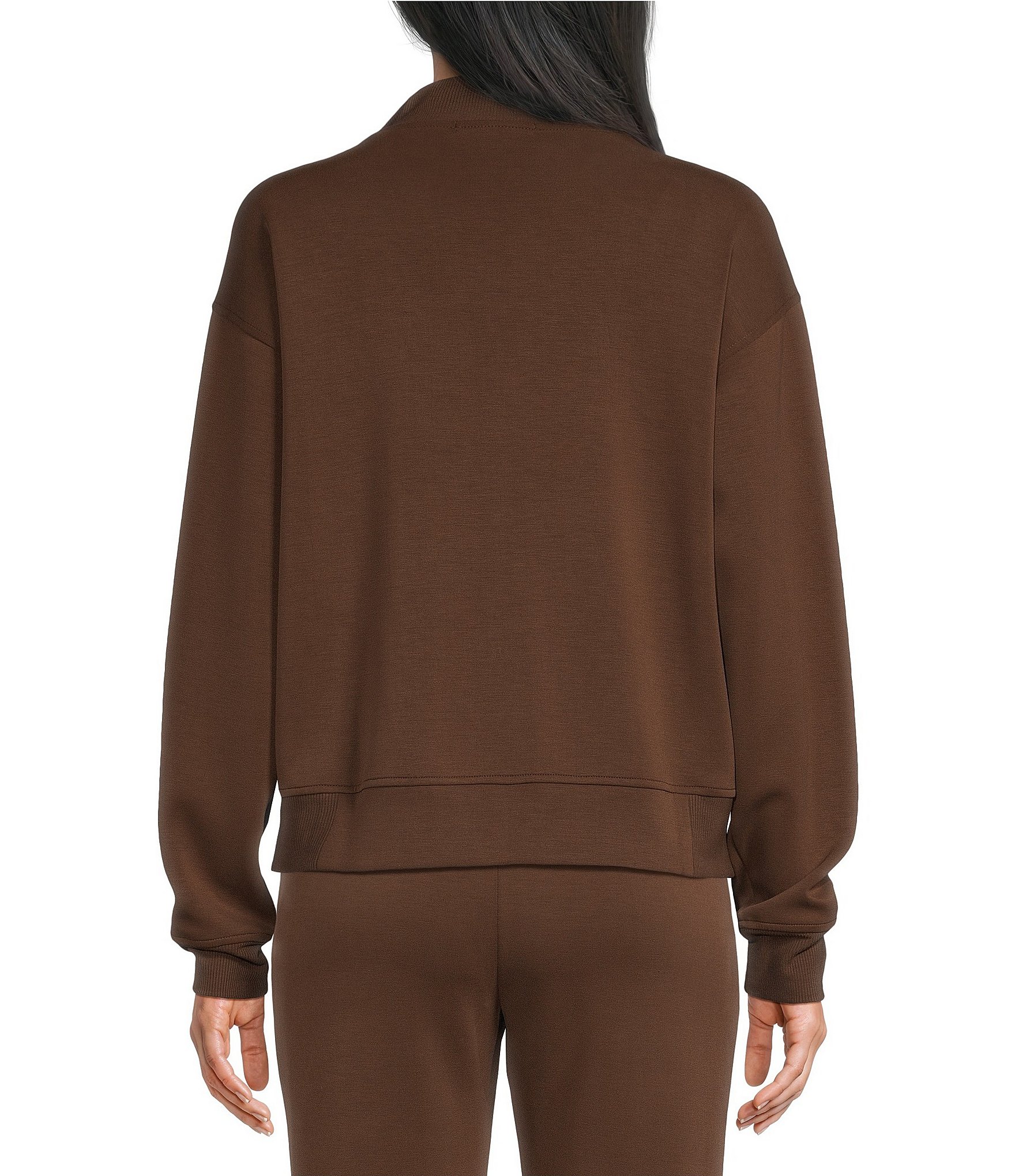 Copper Key Knit Quarter Zip Coordinating Pullover