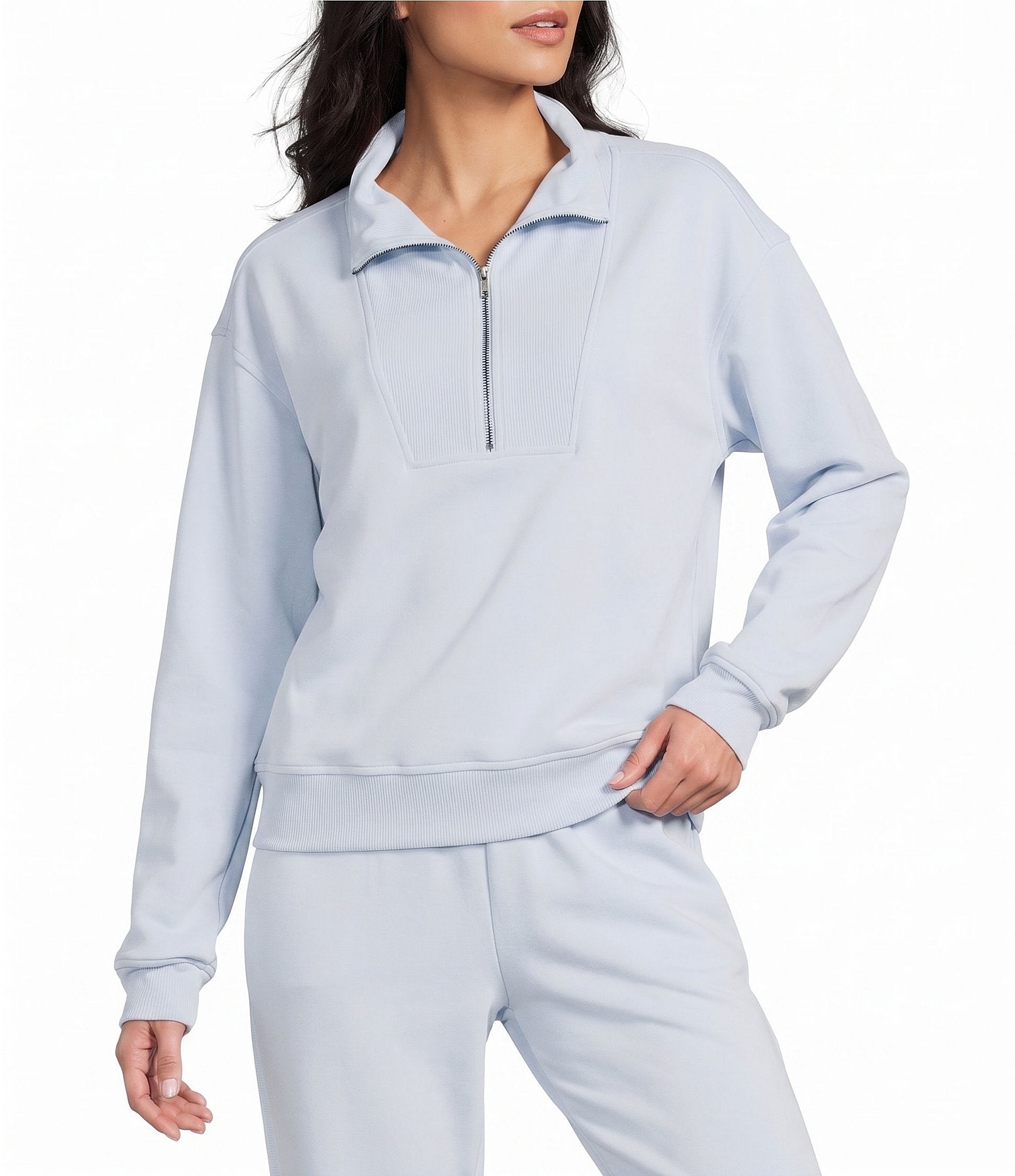 Copper Key Knit Quarter Zip Coordinating Pullover