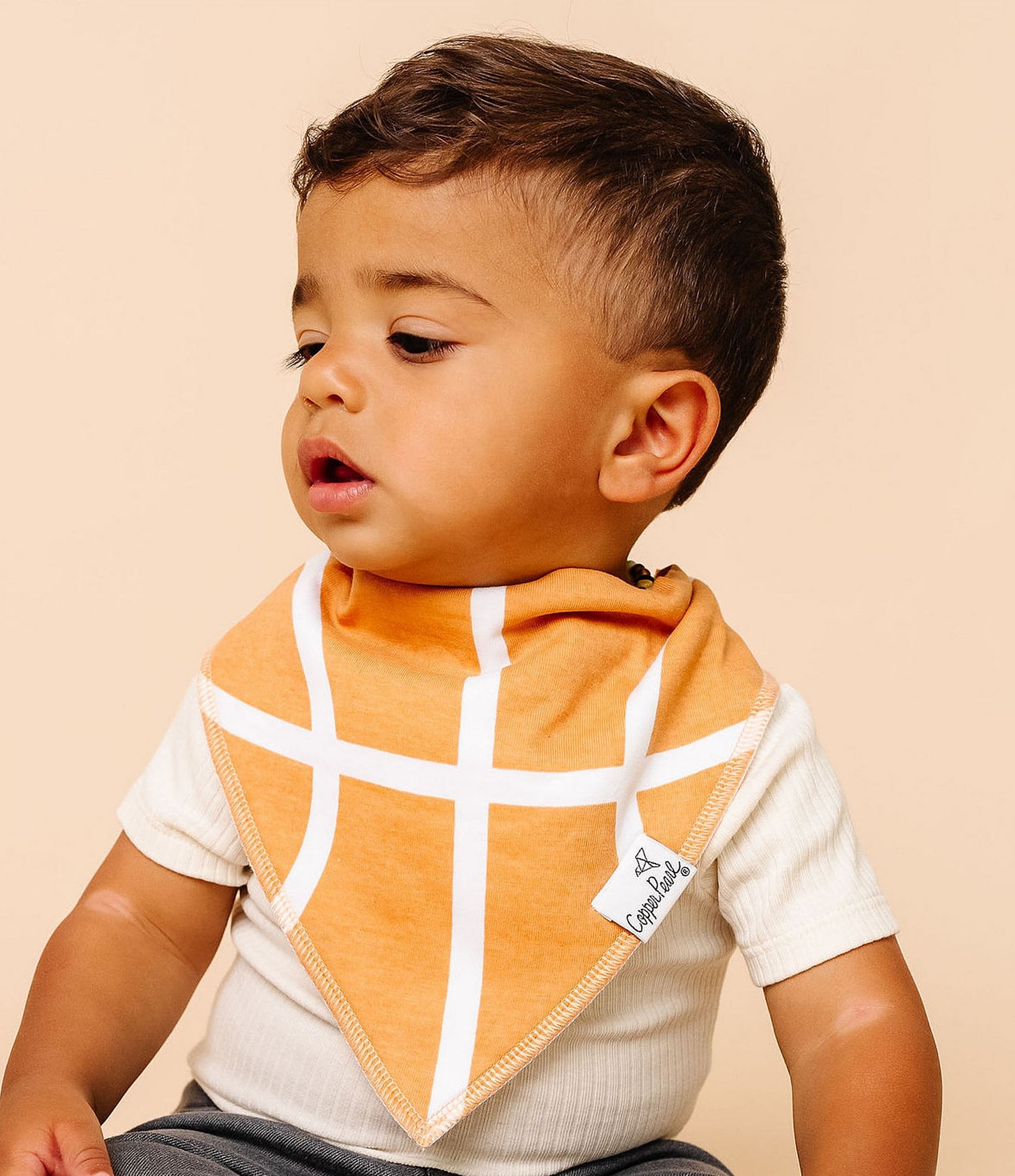 Copper Pearl Baby Boys Dunk Basketball Print Bandana Bibs 4-Pack