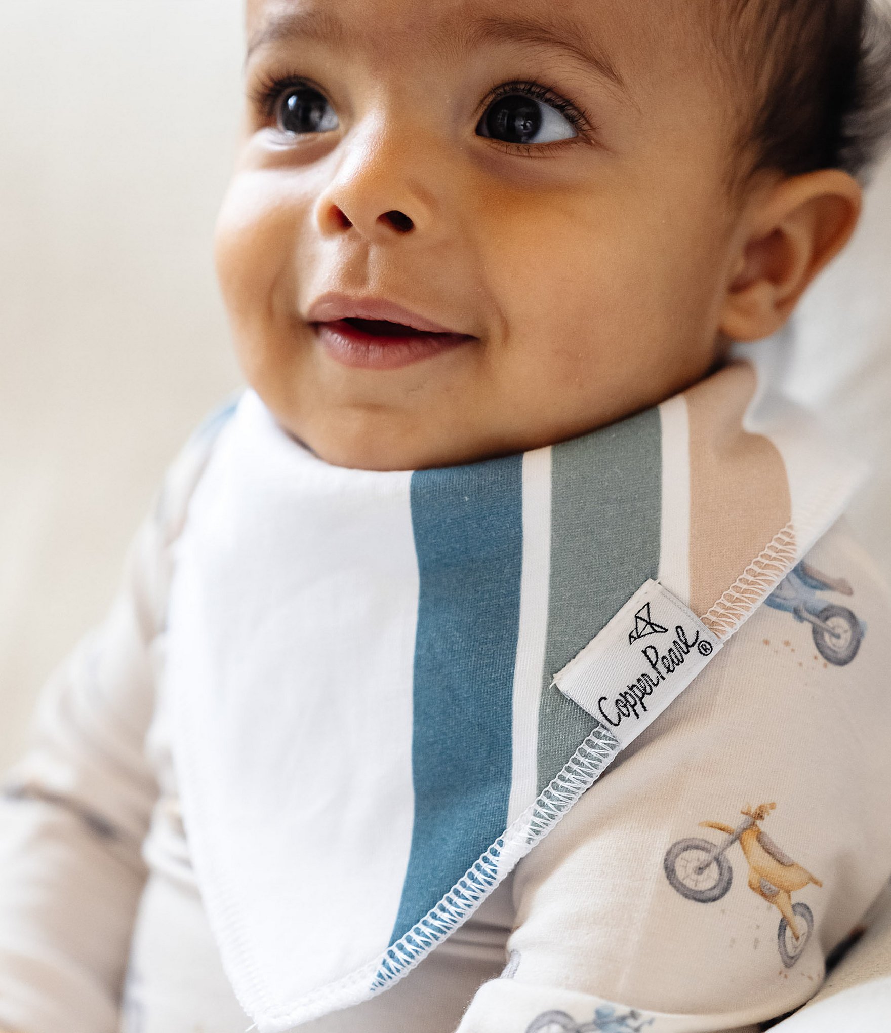 Copper Pearl Baby Boys Ryder 4-Piece Bib Set