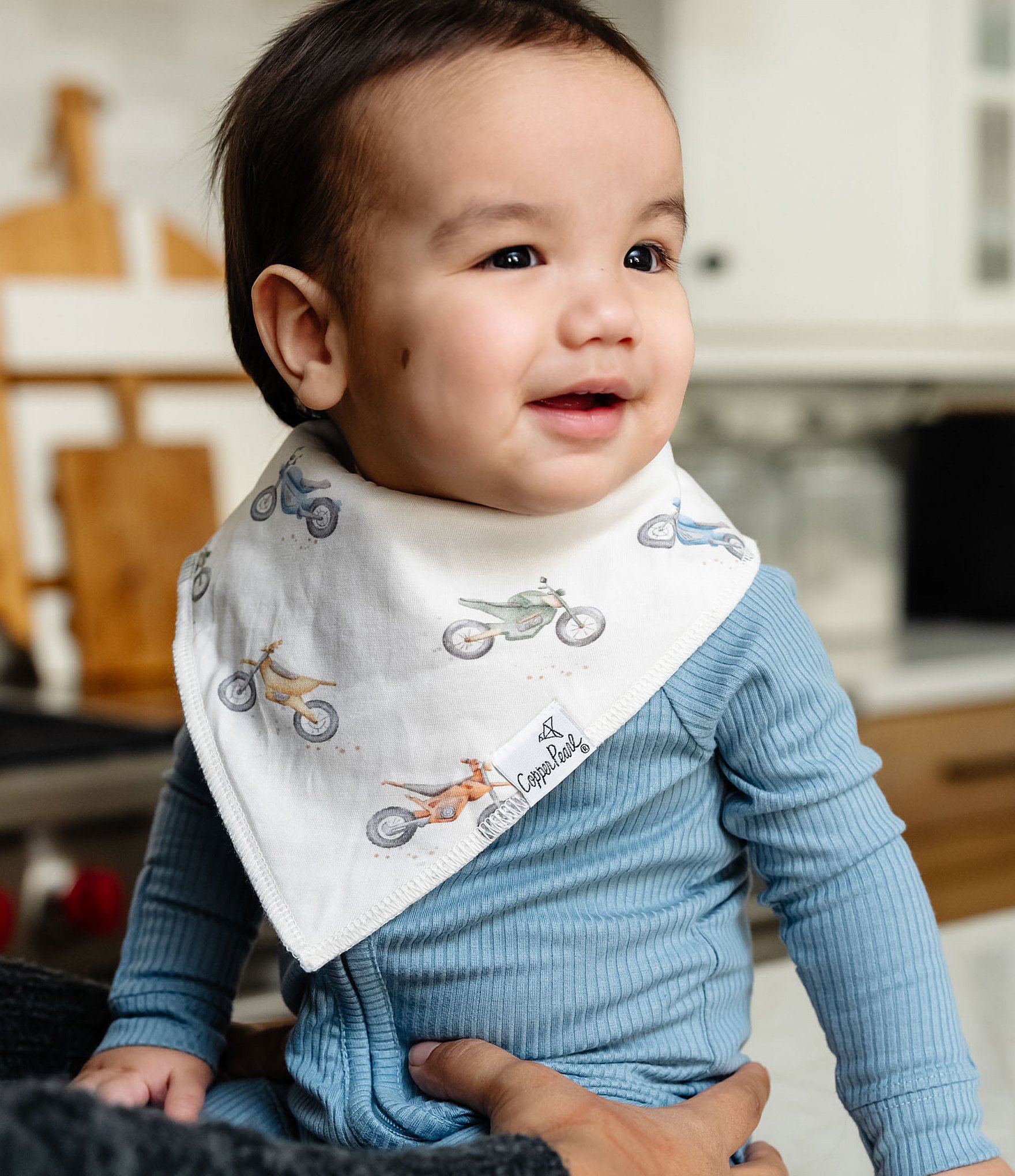 Copper Pearl Baby Boys Ryder 4-Piece Bib Set
