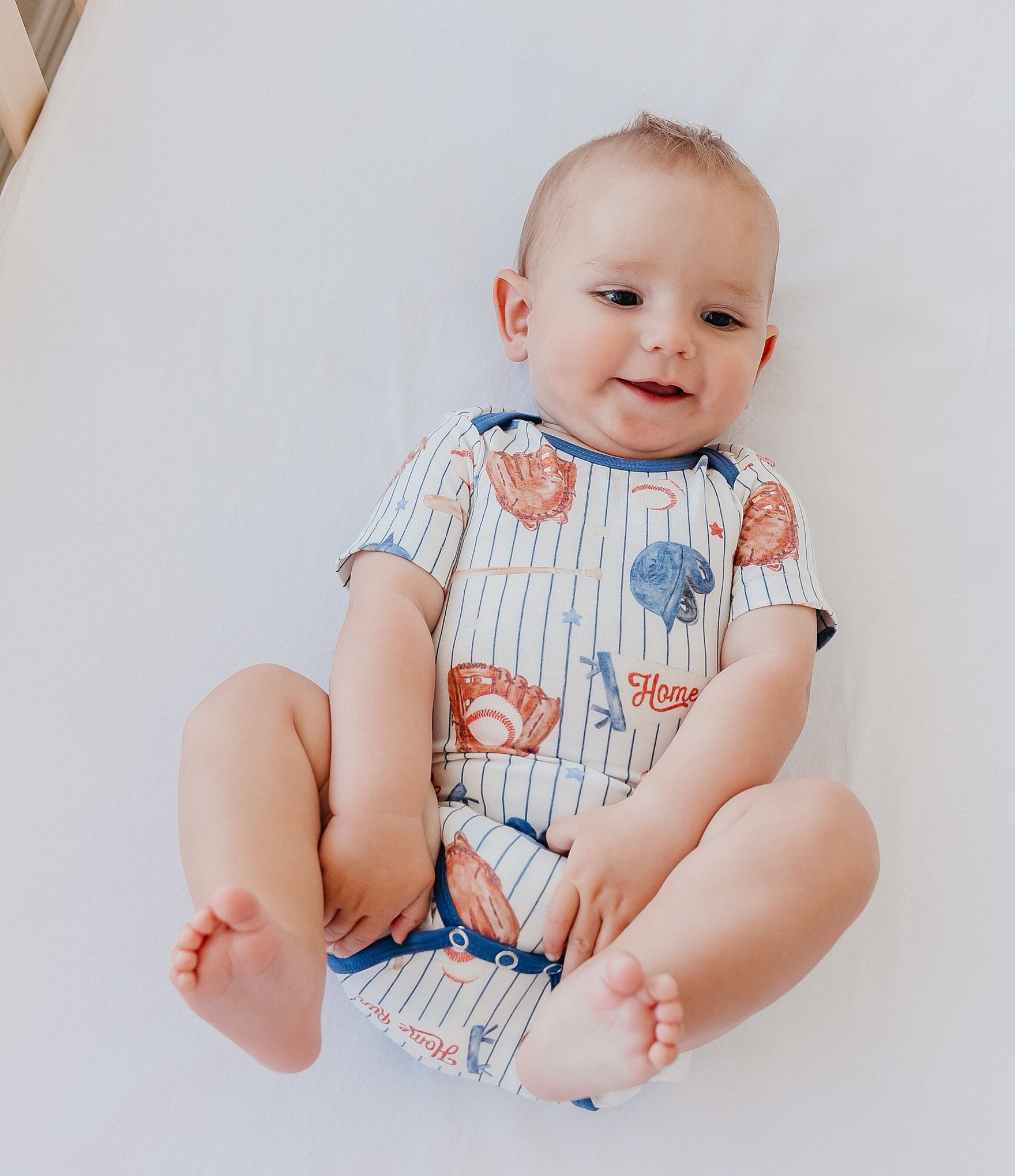 Copper Pearl Baby Boys Short Sleeve All-Star Bodysuit