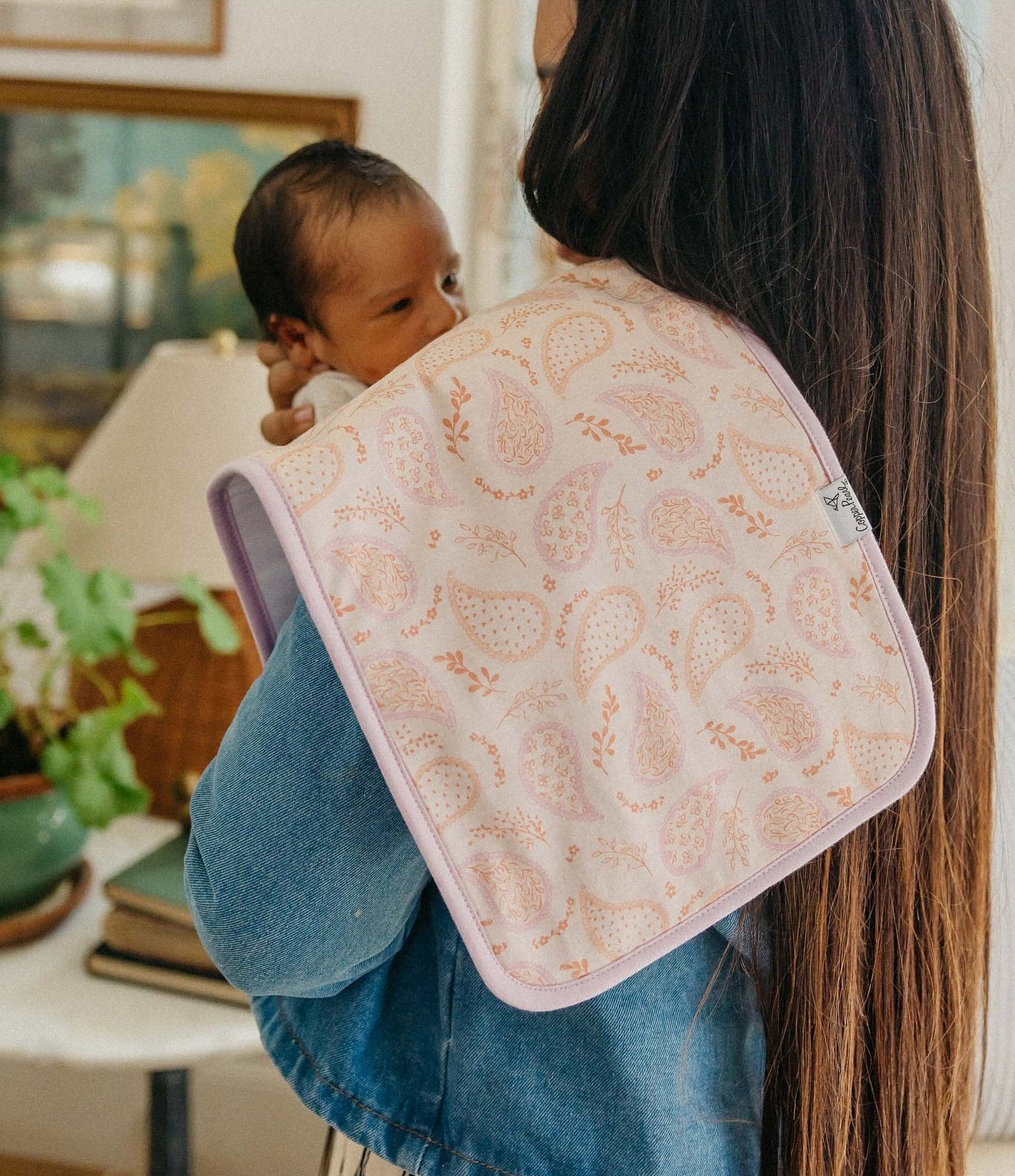 Copper Pearl Baby Girls Cheyenne Western Print Burp Cloths 3-Pack