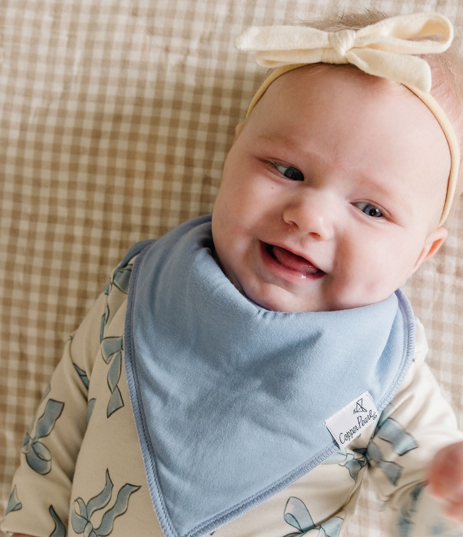 Copper Pearl Baby Girls Gemma Print Bandana Bibs 4-Pack