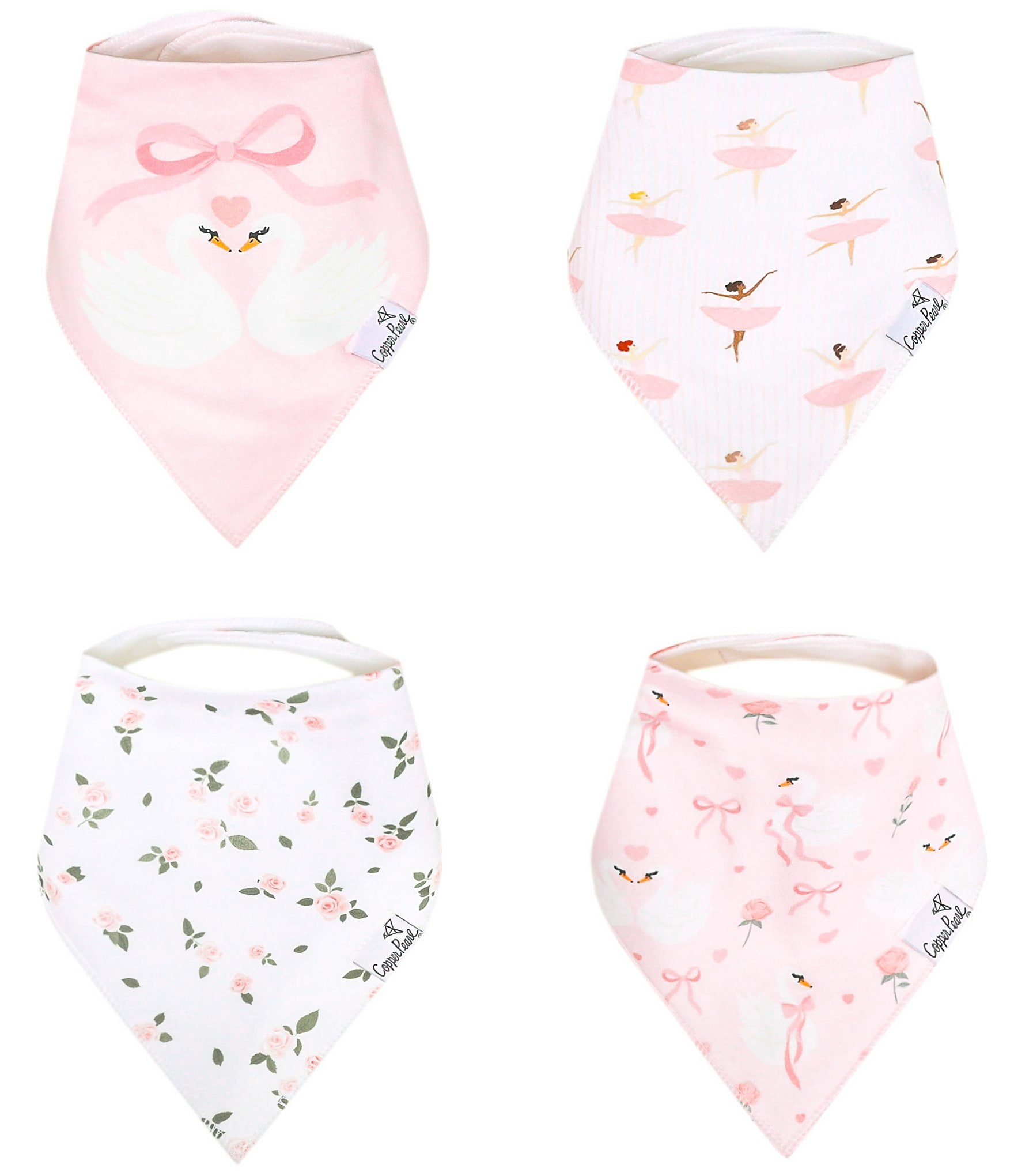 Copper Pearl Baby Girls Katerina Bib 4-Piece Set