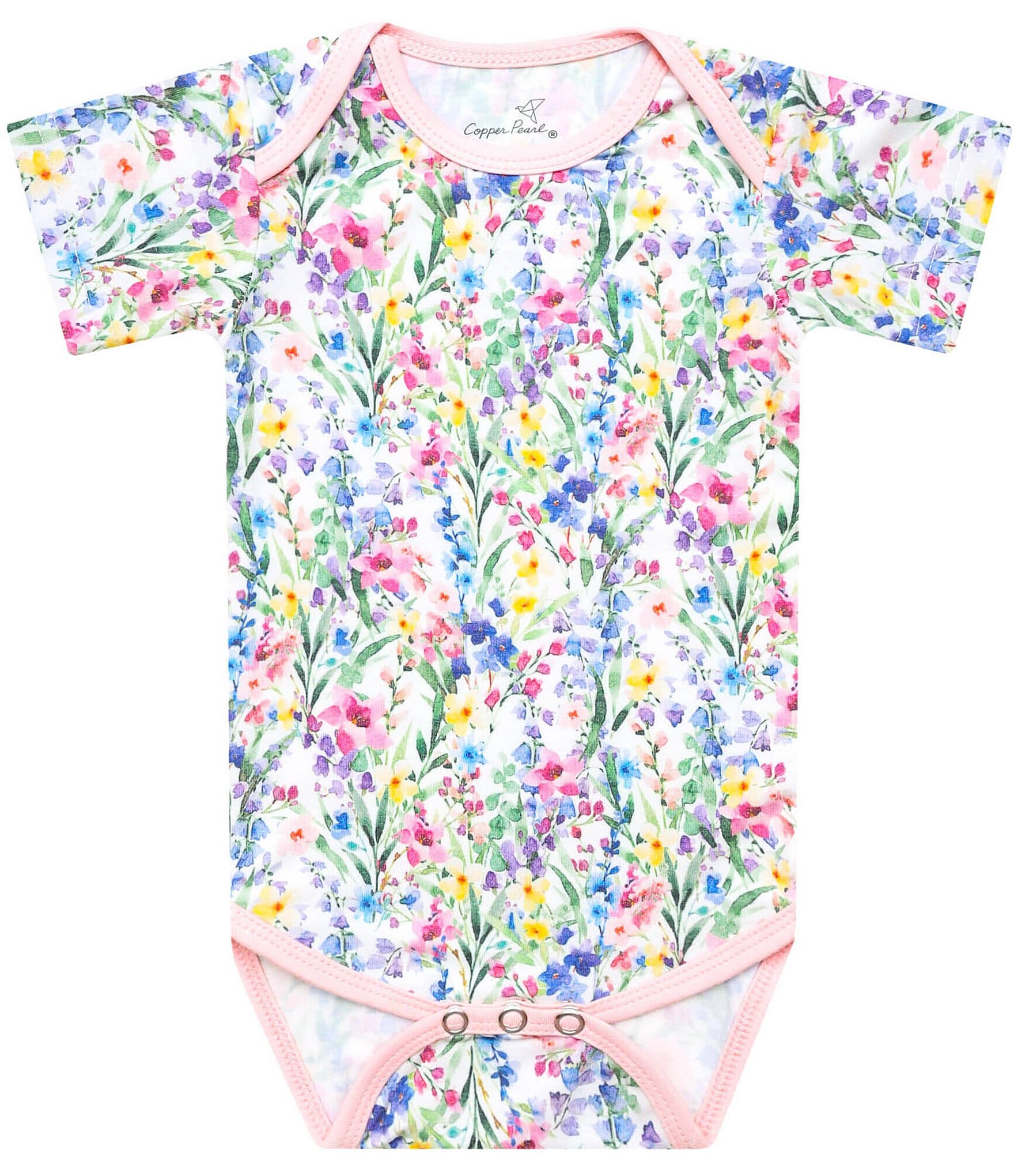 Copper Pearl Baby Girls Short Sleeve Bodysuit