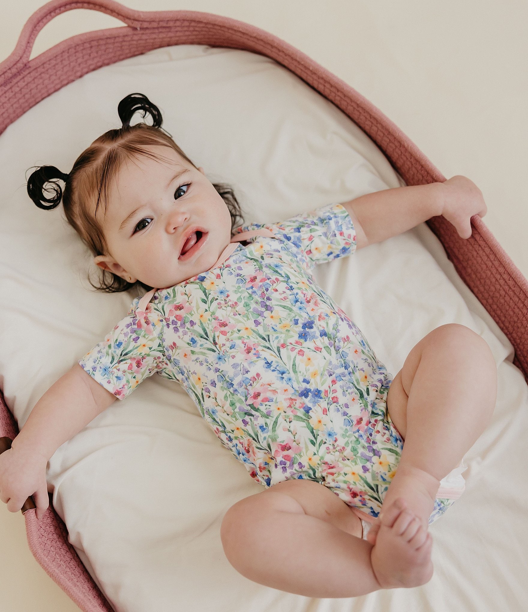 Copper Pearl Baby Girls Short Sleeve Bodysuit