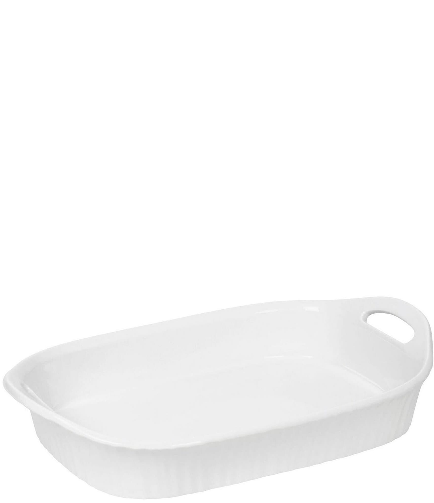 French White 3-quart Casserole Dish