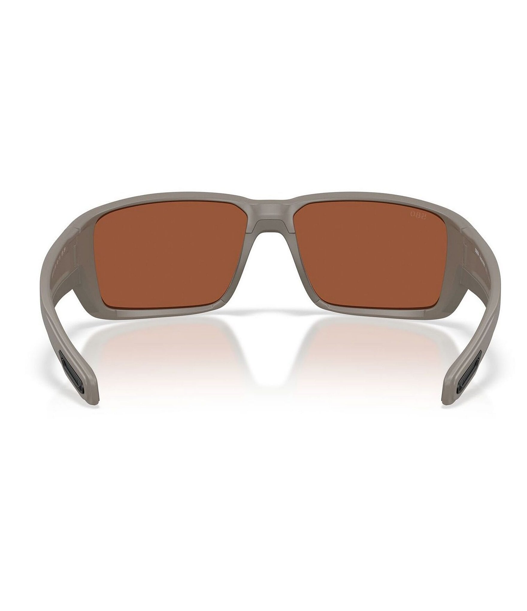 Costa Del Mar Men's Fantail Pro 60mm Polarized Rectangle Sunglasses