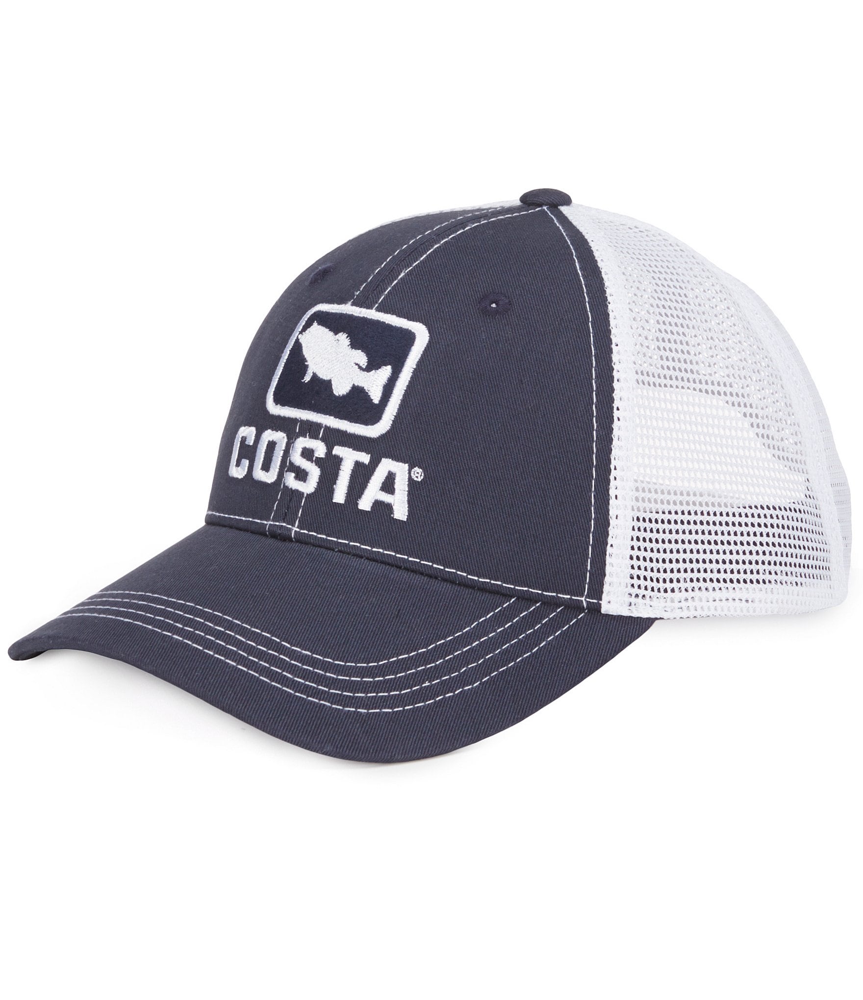 Costa Embroidered XL Bass Trucker Hat | Dillards