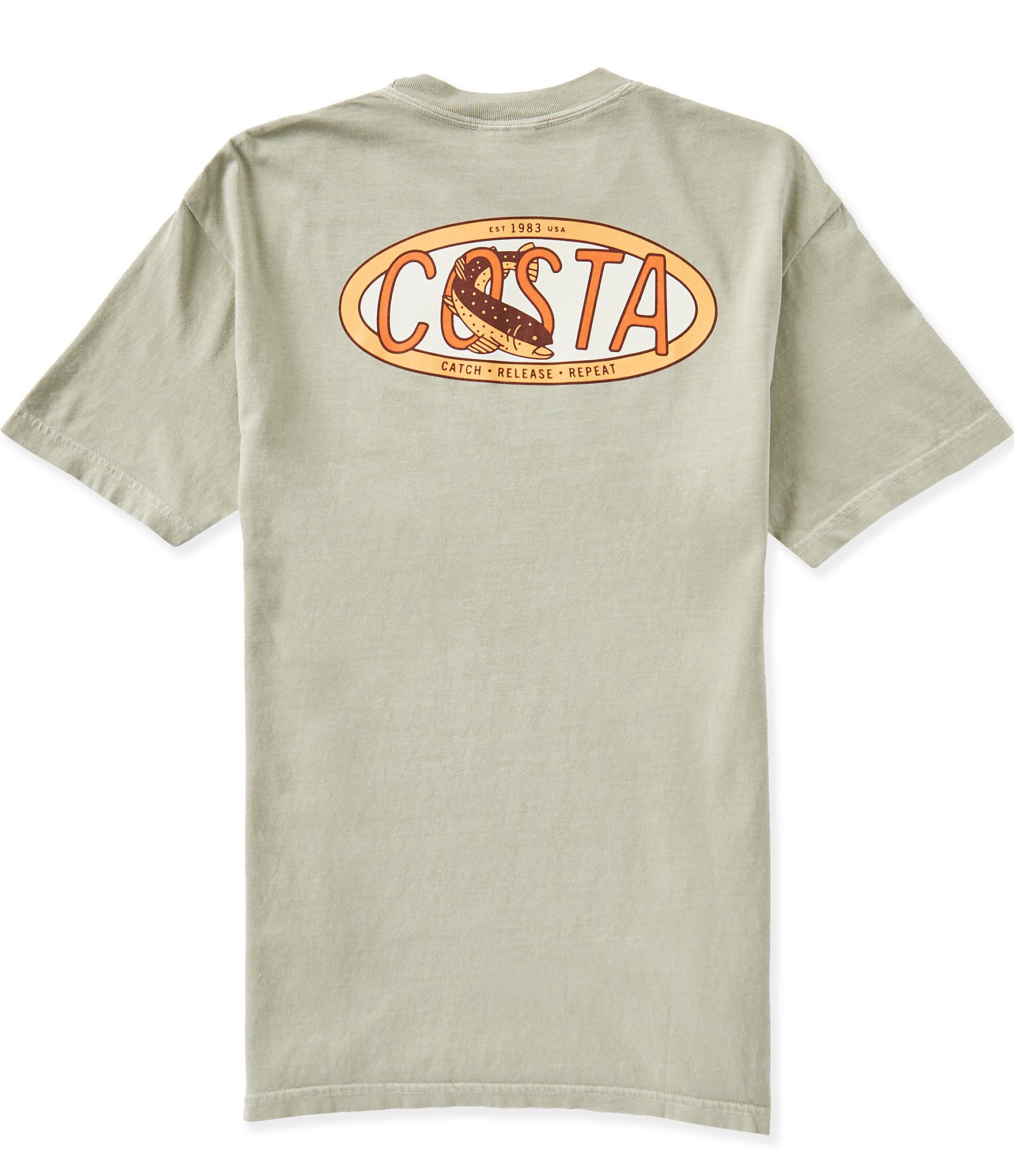 Costa Fish Badge Short Sleeve T-Shirt