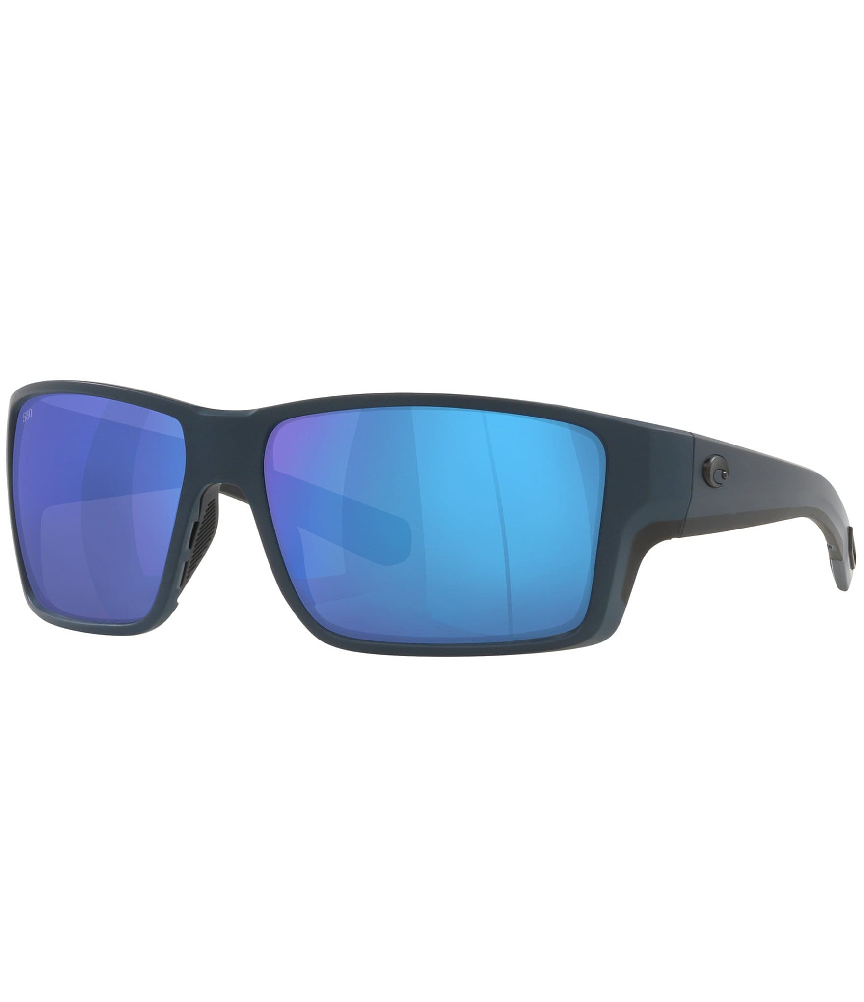 Costa Men's 6S9007 Reefton Mirrored Crystal 64mm Rectangle Polarized Sunglasses