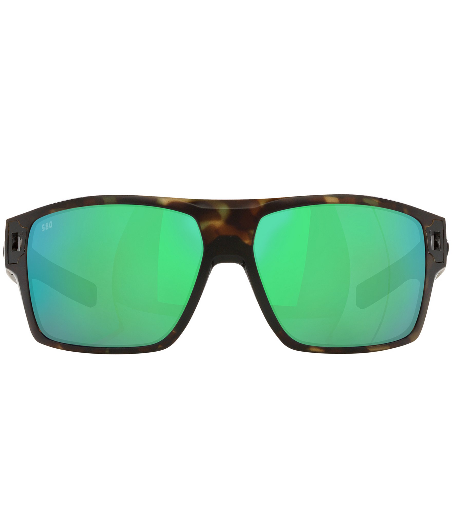 Costa Men's 6S9034 Diego Mirrored Crystal 62mm Rectangle Polarized Sunglasses