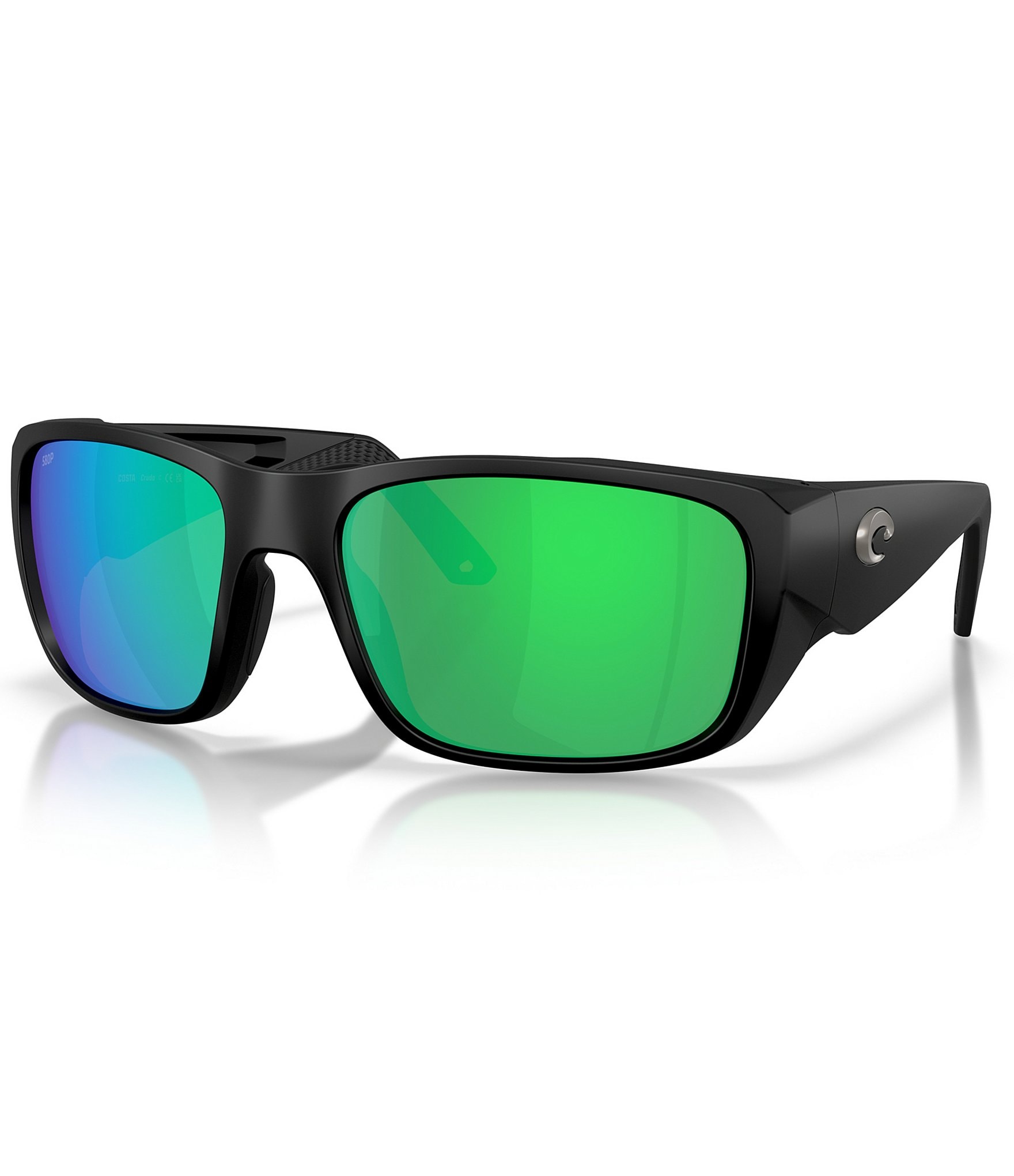 Costa Men's Crudo 6S9136 64mm Polarized Square Sunglasses