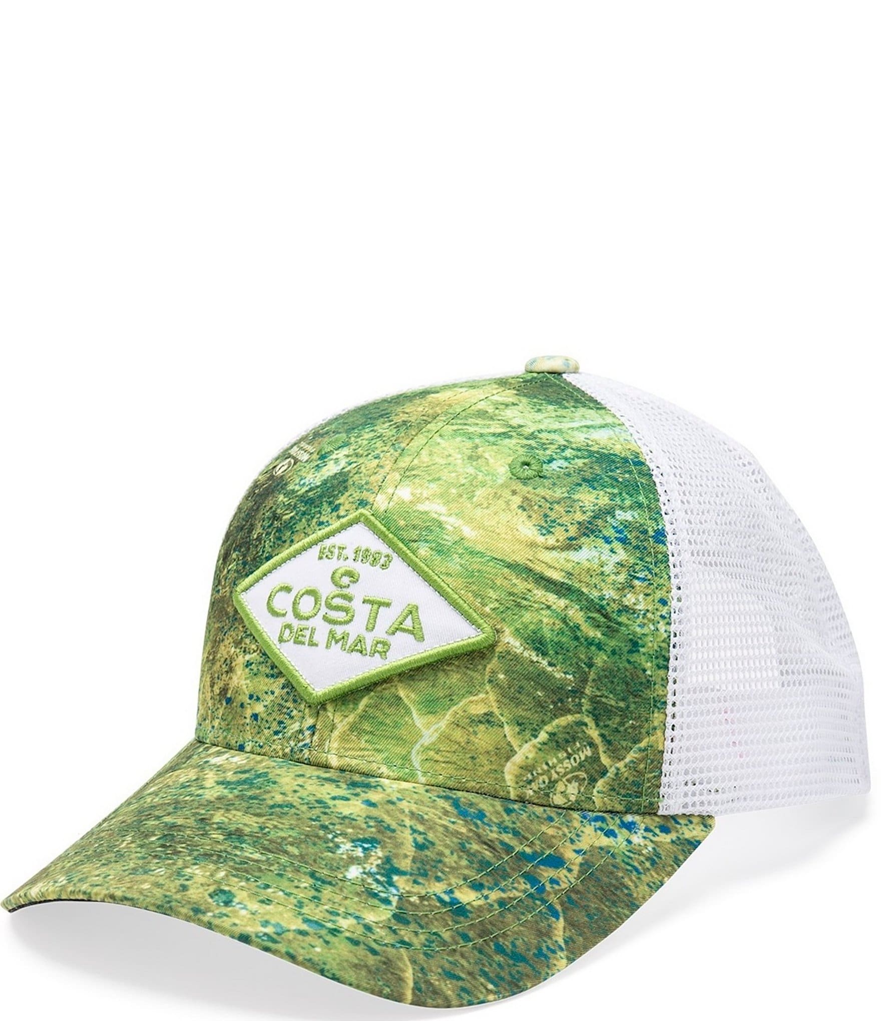 Costa® Medallion Trucker Hat - Men's Hats in Moss