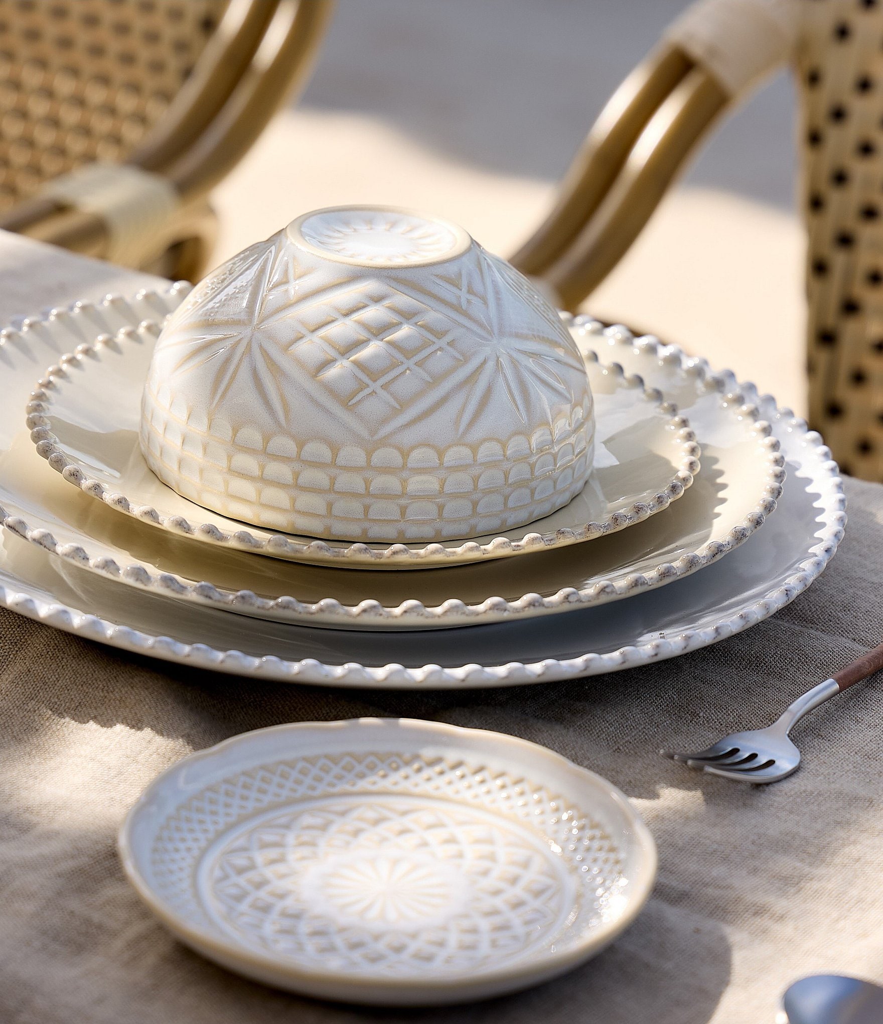 Costa Nova Pearl Collection Salad Plates, Set of 6