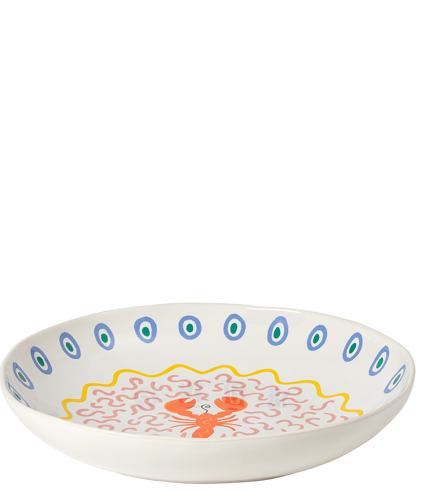 Costa Nova Summer Bliss Collection Lobster Low Serving Bowl