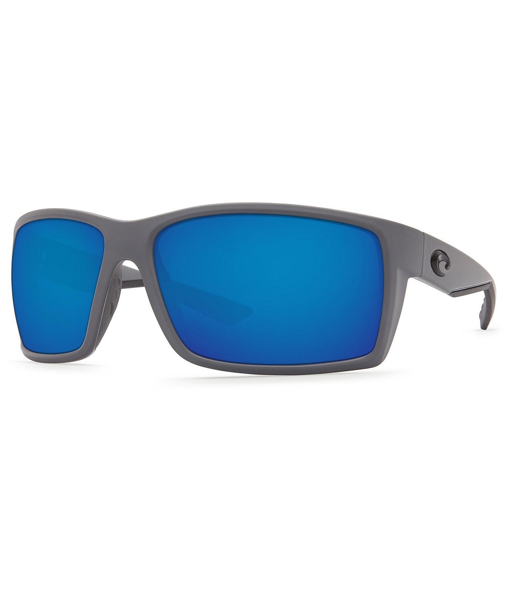 Costa Reefton Blackout Polarized Mirrored Glass Rectangle Sunglasses