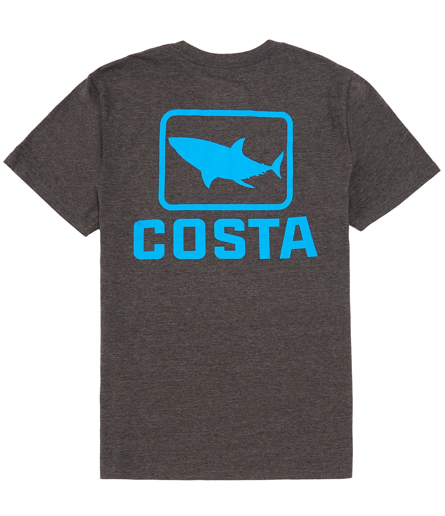 Costa Short Sleeve Classic Emblem Heathered T-Shirt - M