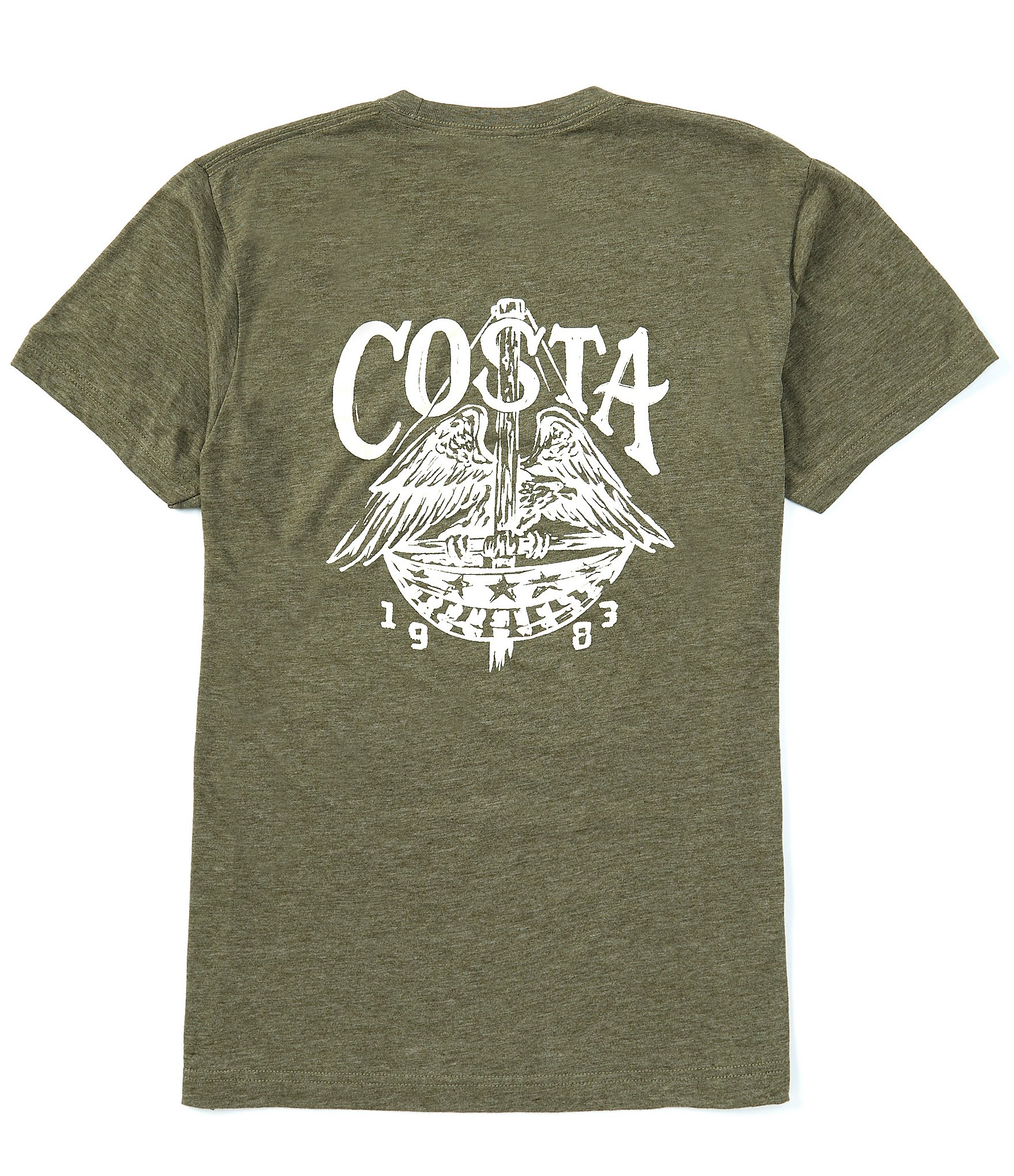 Costa Short Sleeve Freedom Eagle Americana Graphic T-Shirt