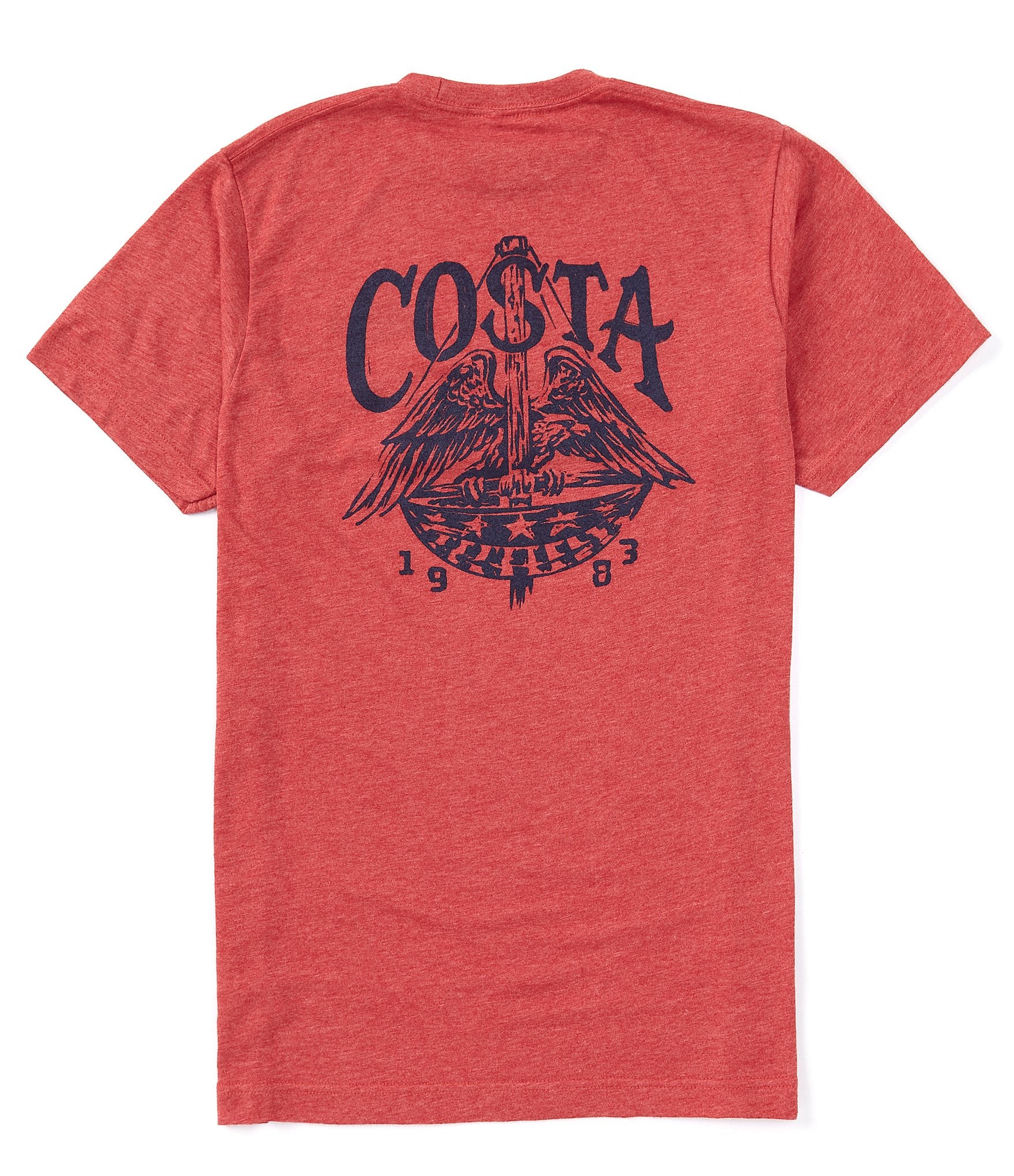 Costa Short Sleeve Freedom Eagle Americana Graphic T-Shirt