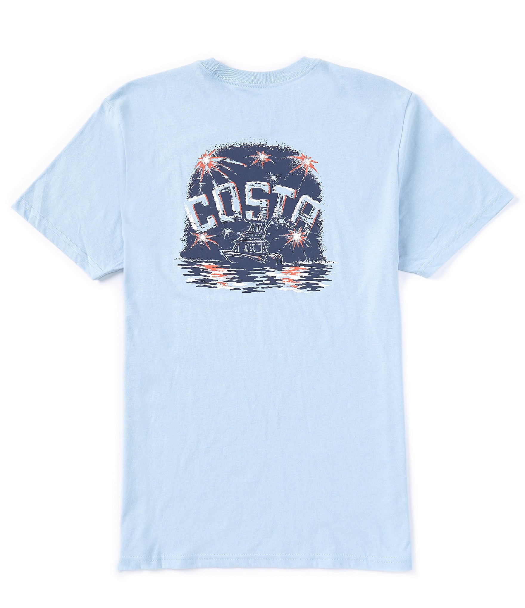 Costa Short Sleeve Freedom Fireworks Americana T-Shirt