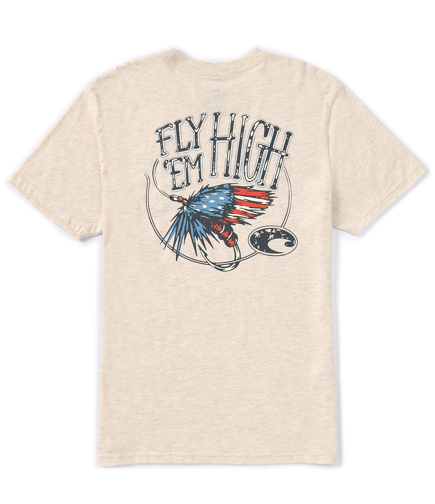 Costa Short Sleeve Freedom Fly Americana Graphic T-Shirt