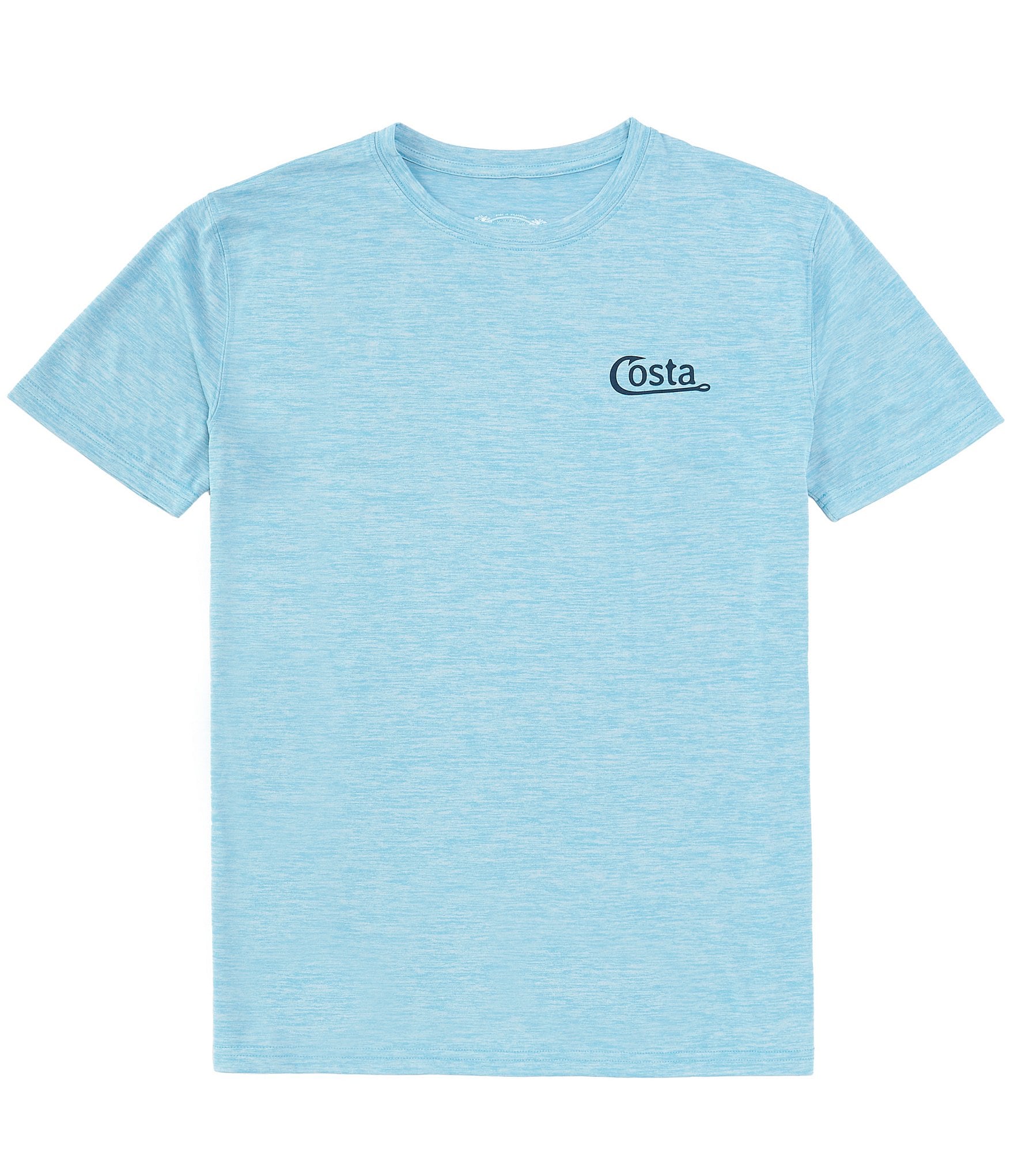 Costa Short Sleeve Tech How To Hooks Heathered Graphic T-Shirt