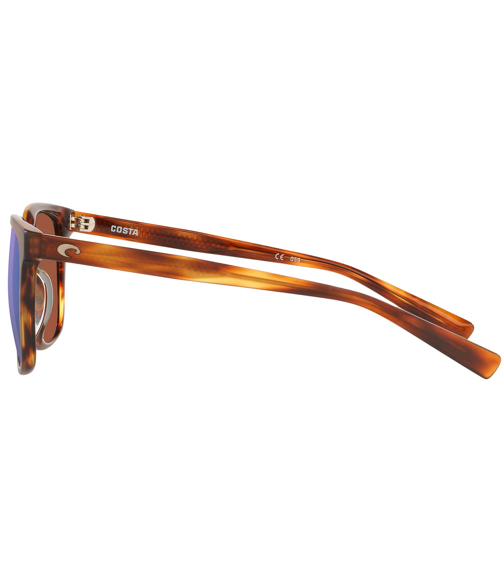 Costa Unisex 6S2002 Sullivan Tortoise 53mm Square Sunglasses