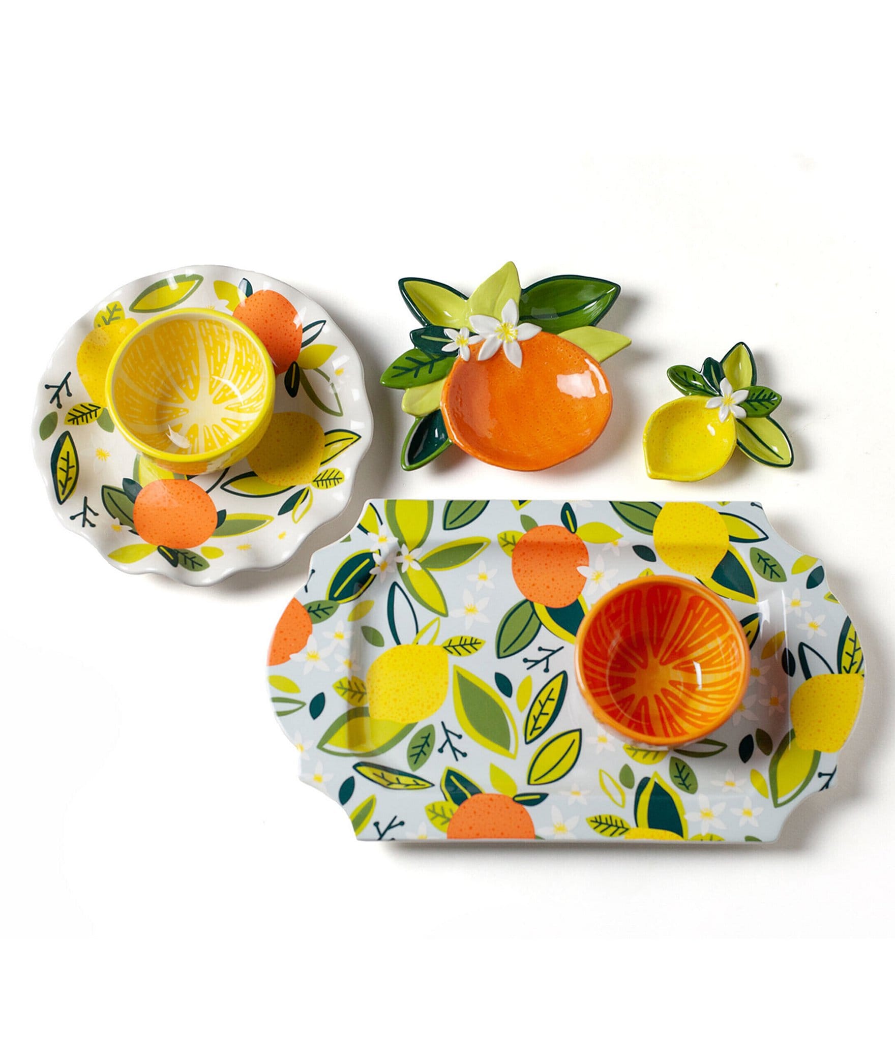 Coton Colors Citrus Lemon Appetizer Bowl