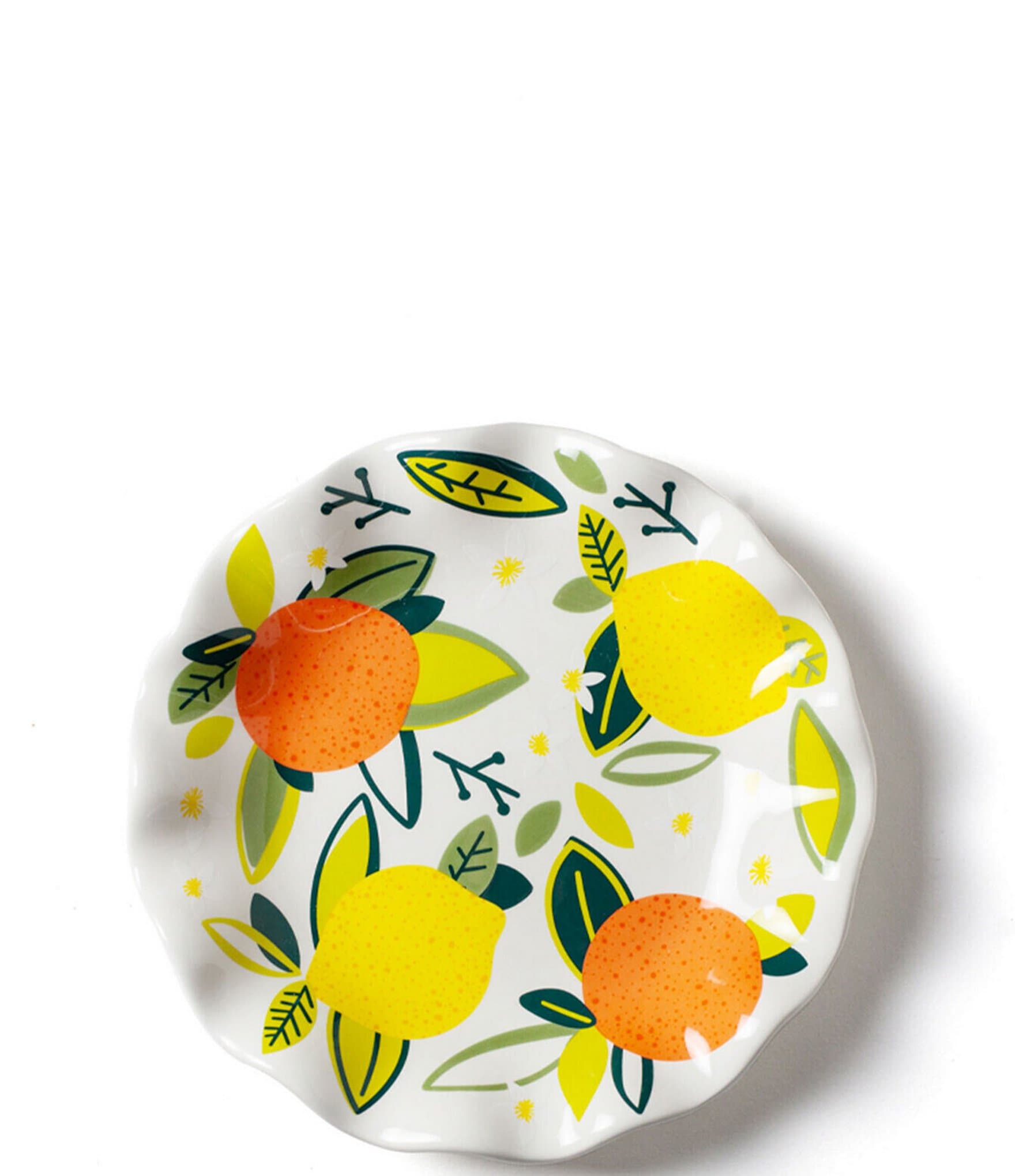 Coton Colors Citrus Ruffle 8#double; Salad Plate