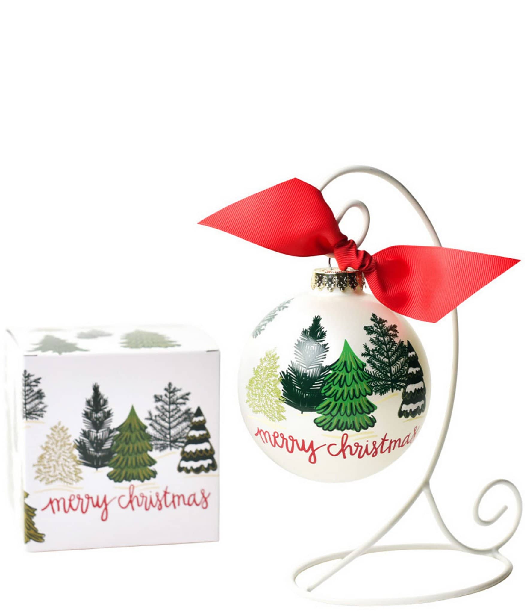Coton Colors Friendly Firs Ornament With Stand