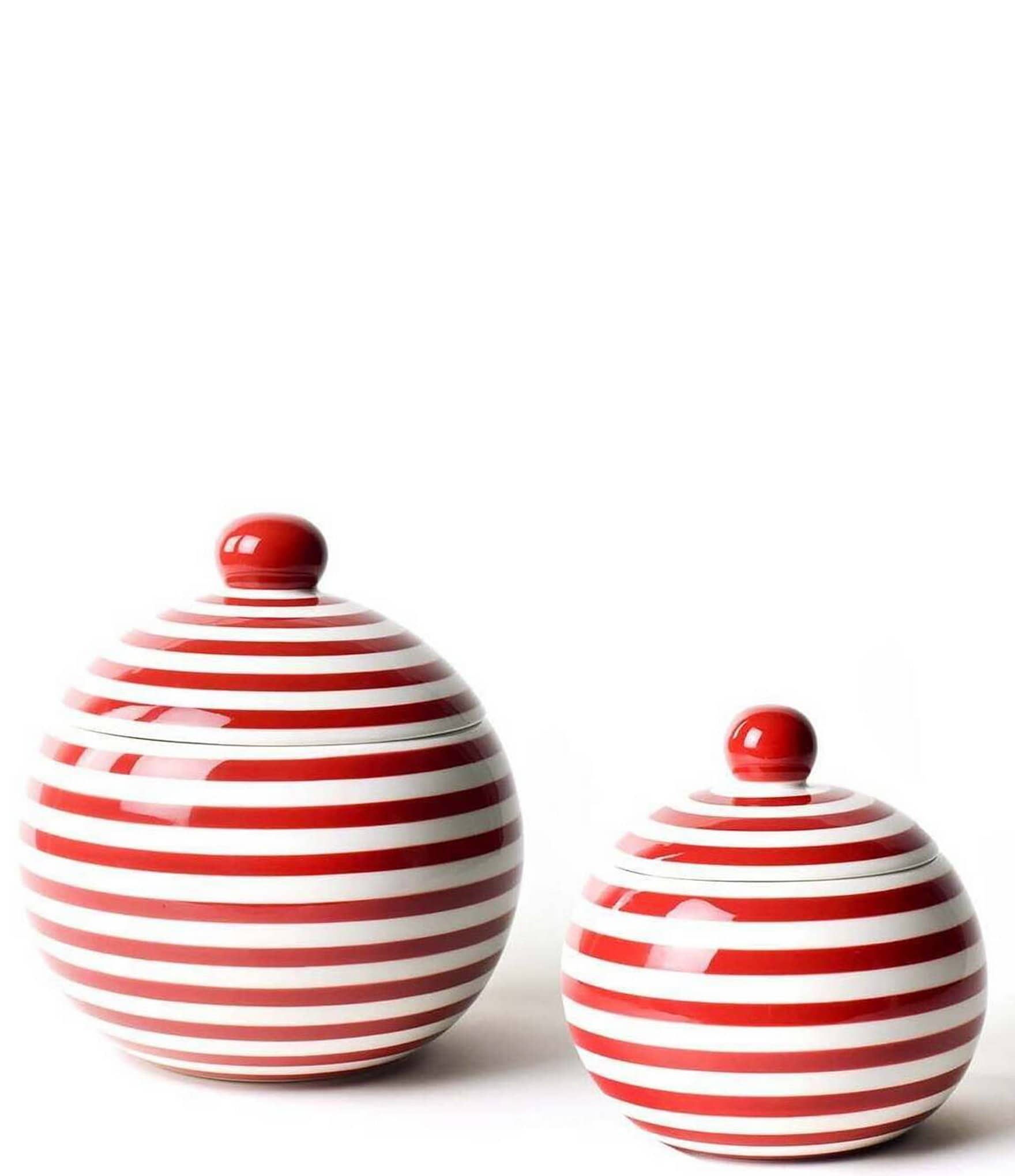 Coton Colors Red Stripe Lollipop Jar Set