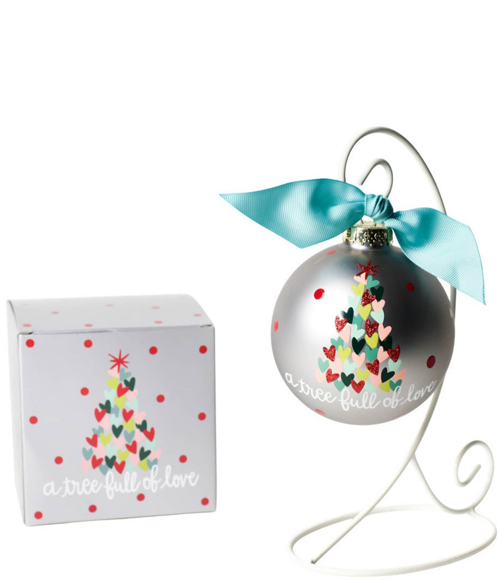 Coton Colors Tree Love Ornament With Stand